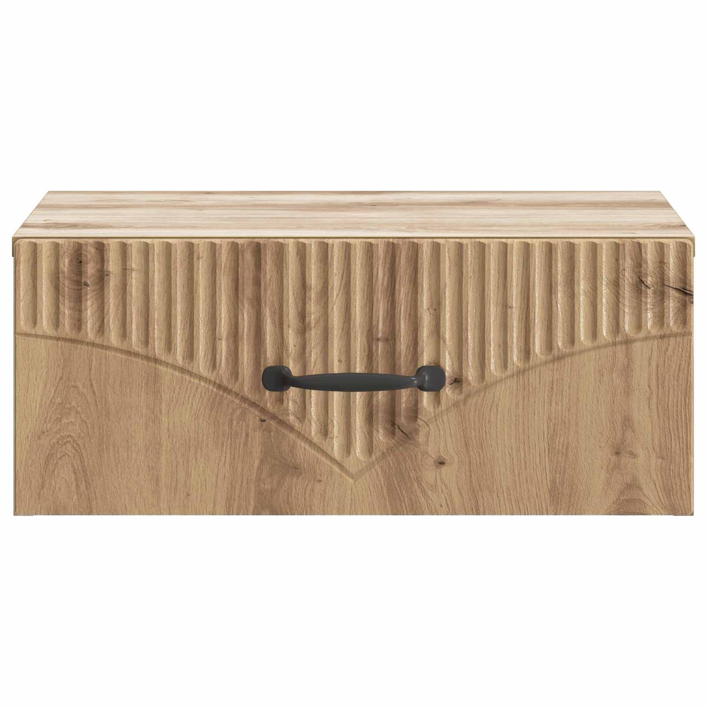 Wandbeugel Bedkast met lade Artisanaal eiken 49 x 34,5 x 20 cm is nu te koop bij PeponiXL, paradijselijk wonen!