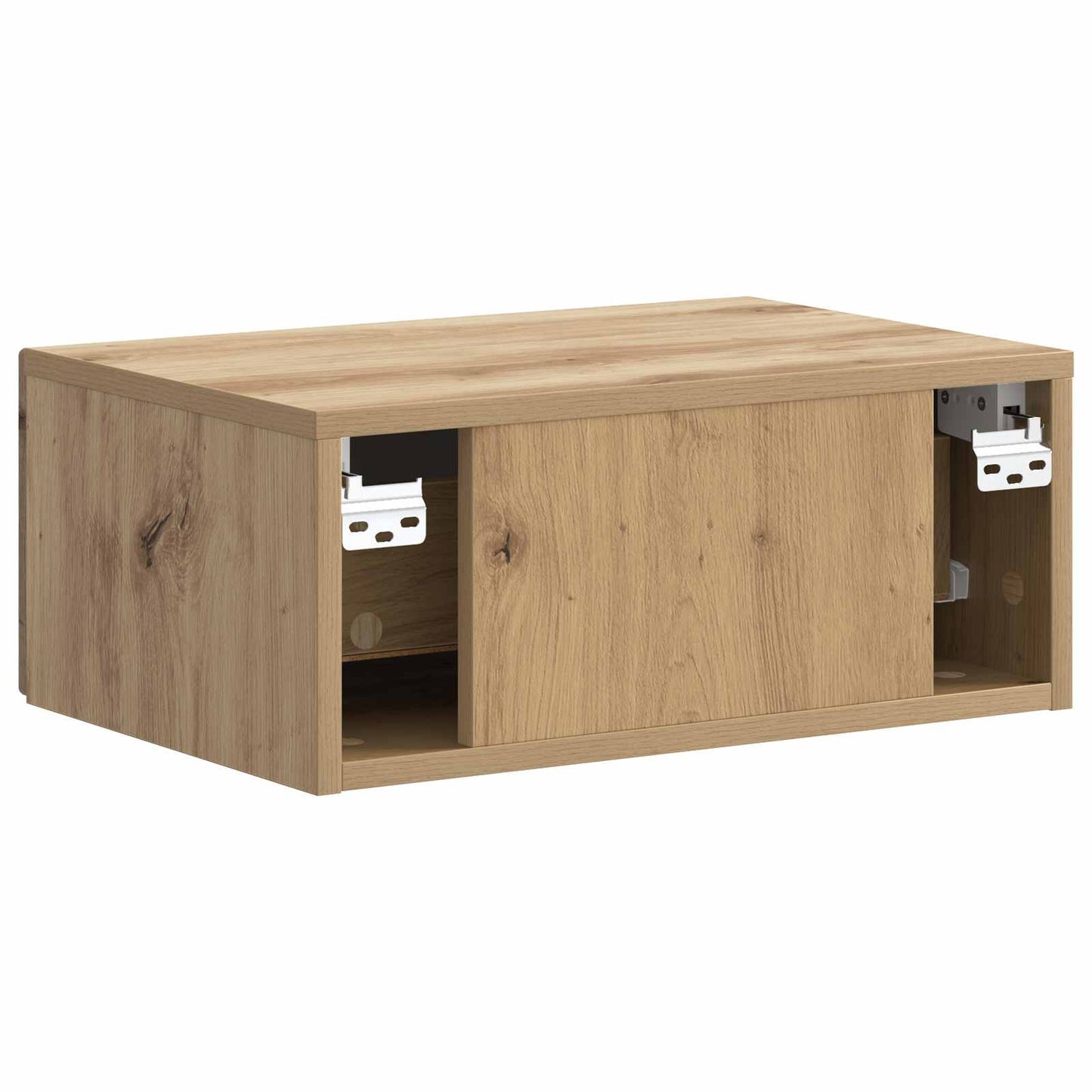 Wandbeugel Bedkast 2 pcs Artisanaal eiken 49 x 34,5 x 20 cm is nu te koop bij PeponiXL, paradijselijk wonen!