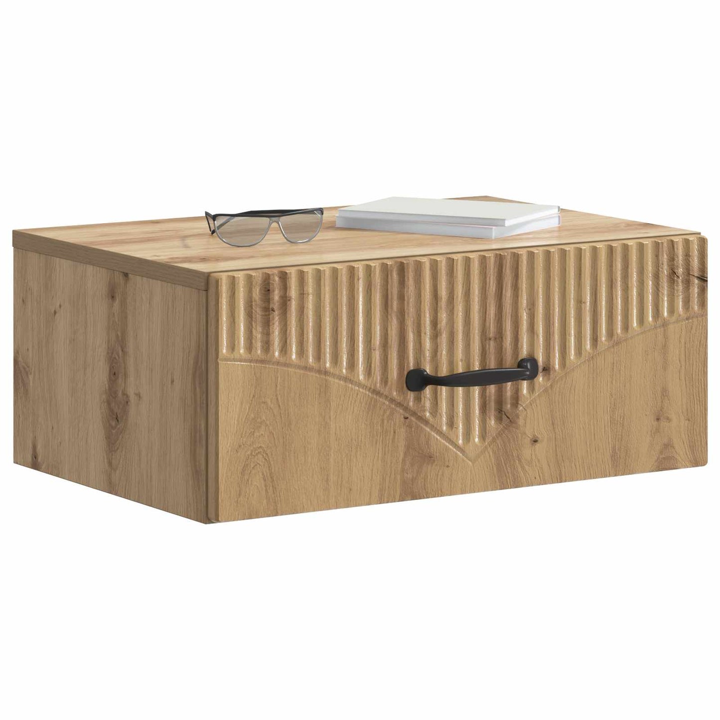Wandbeugel Bedkast 2 pcs Artisanaal eiken 49 x 34,5 x 20 cm is nu te koop bij PeponiXL, paradijselijk wonen!