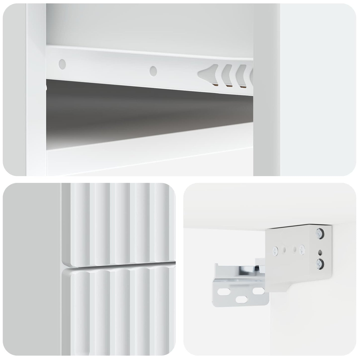 Wandbeugel Bedkast 2 pcs Wit 34,5 x 33 x 40 cm Bewerkt hout is nu te koop bij PeponiXL, paradijselijk wonen!