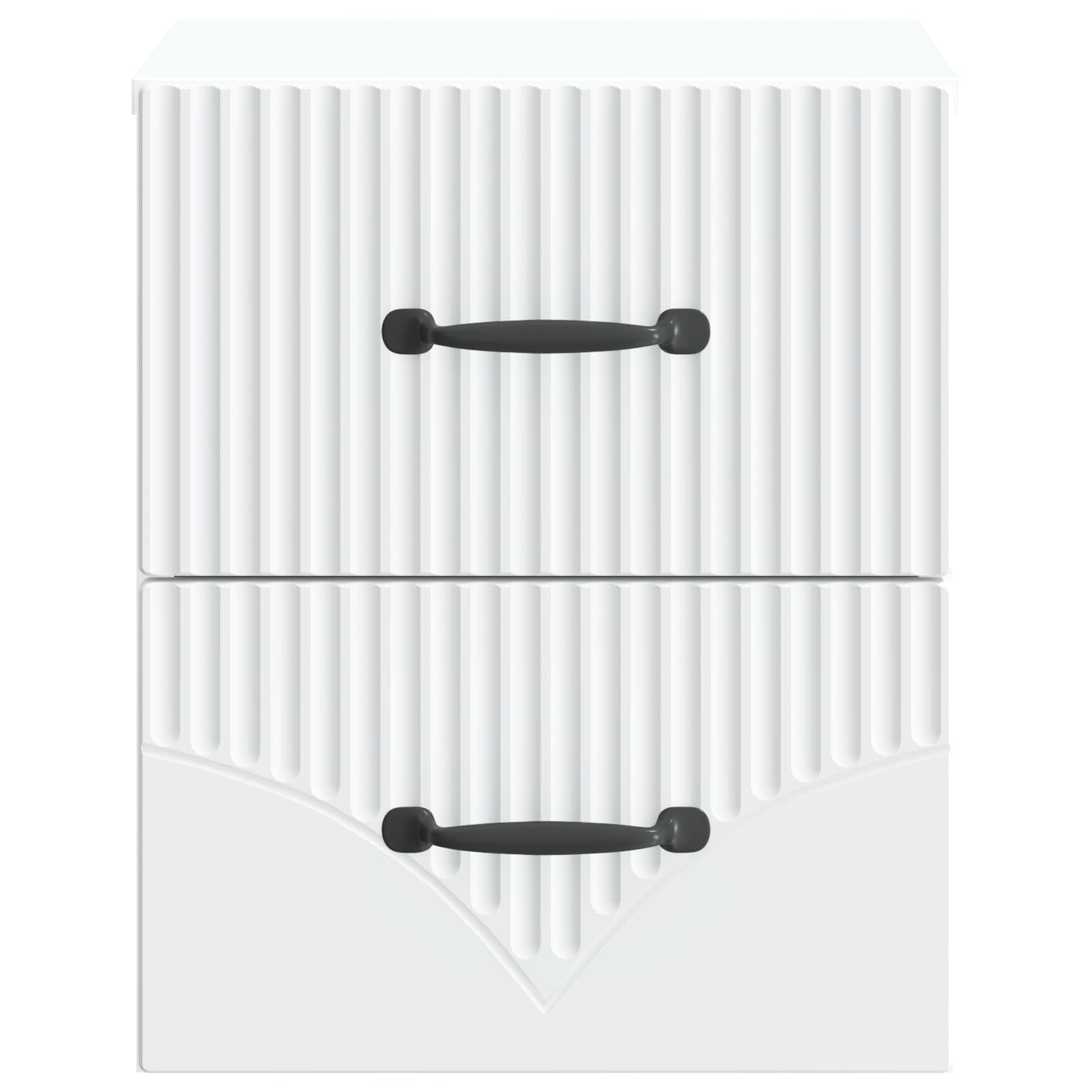 Wandbeugel Bedkast 2 pcs Wit 34,5 x 33 x 40 cm Bewerkt hout is nu te koop bij PeponiXL, paradijselijk wonen!