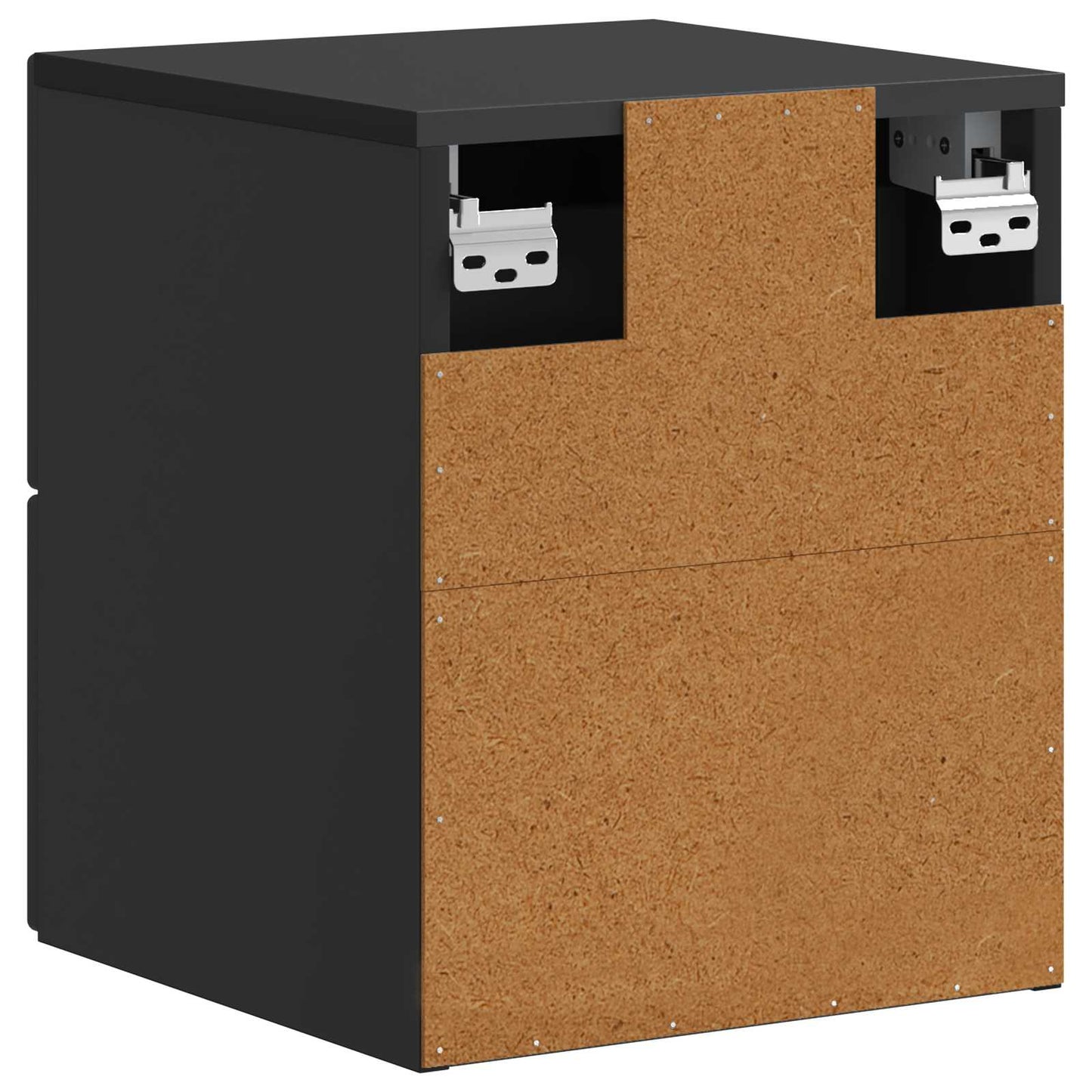 Wandbeugel Bedkast 2 pcs Zwart 34,5 x 33 x 40 cm Bewerkt hout is nu te koop bij PeponiXL, paradijselijk wonen!