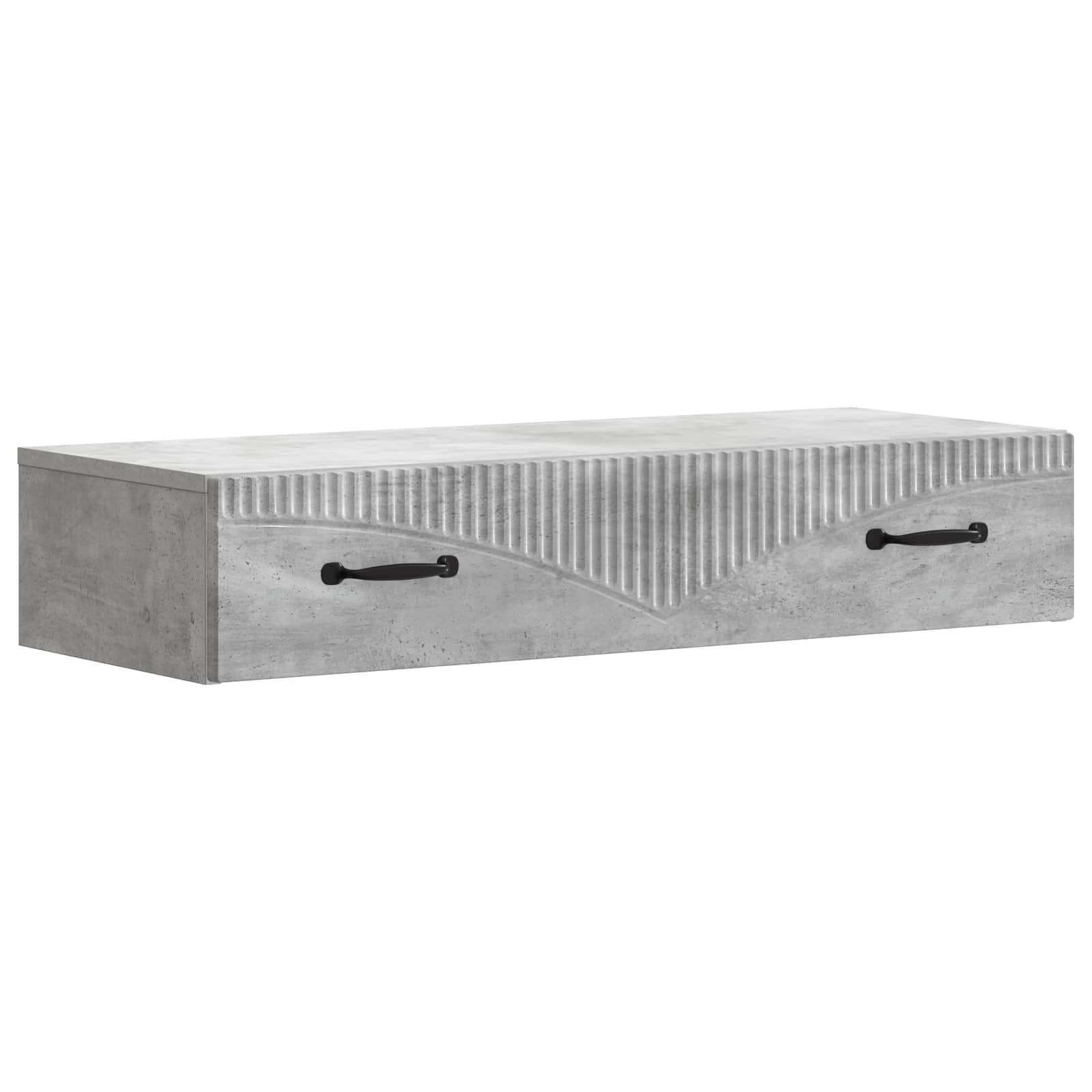 Wandmontage Zijtafel Betongrijs 87,5 x 34,5 x 17 cm is nu te koop bij PeponiXL, paradijselijk wonen!
