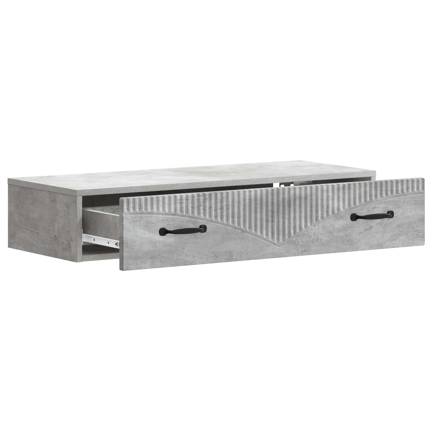 Wandmontage Zijtafel Betongrijs 87,5 x 34,5 x 17 cm is nu te koop bij PeponiXL, paradijselijk wonen!