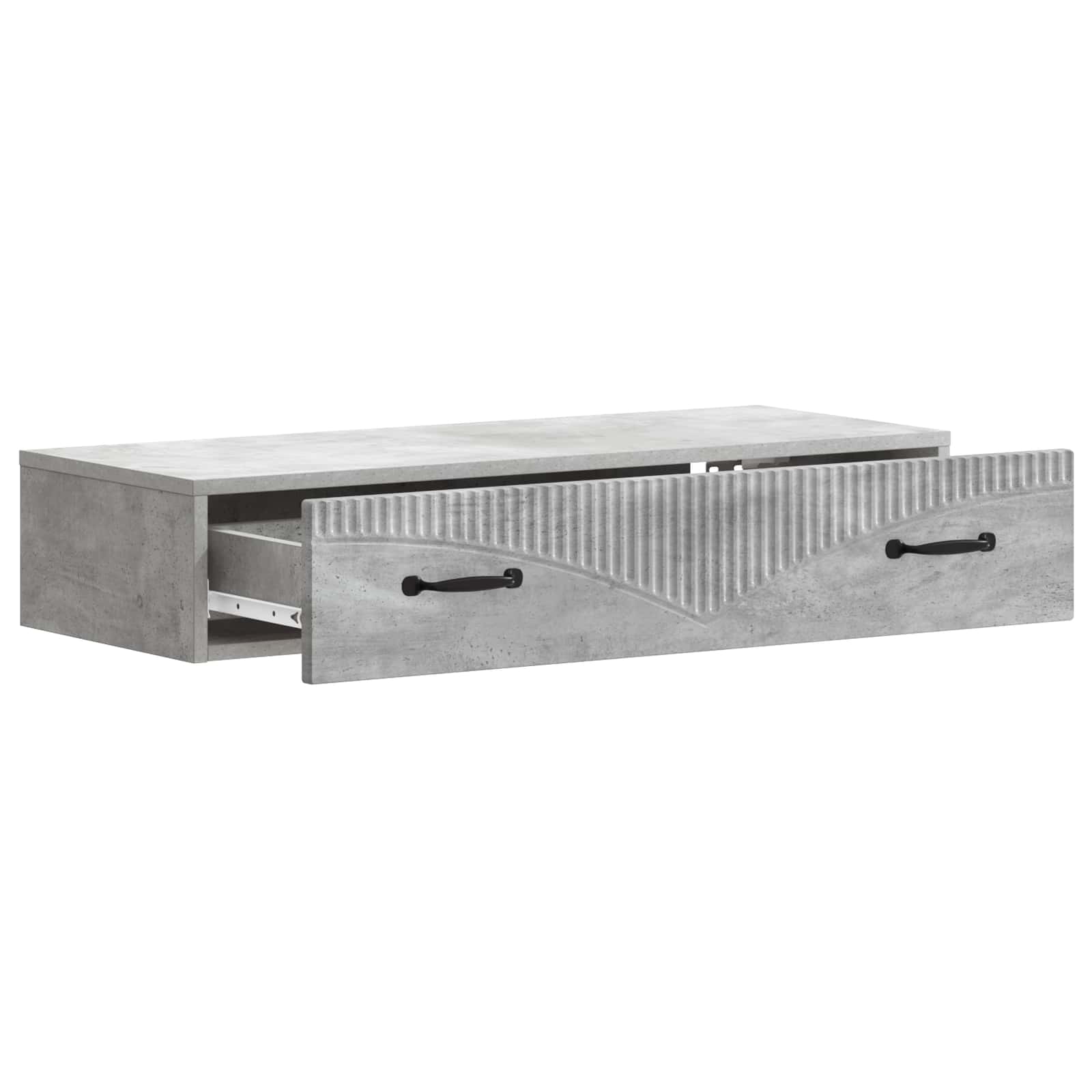 Wandmontage Zijtafel Betongrijs 87,5 x 34,5 x 17 cm is nu te koop bij PeponiXL, paradijselijk wonen!