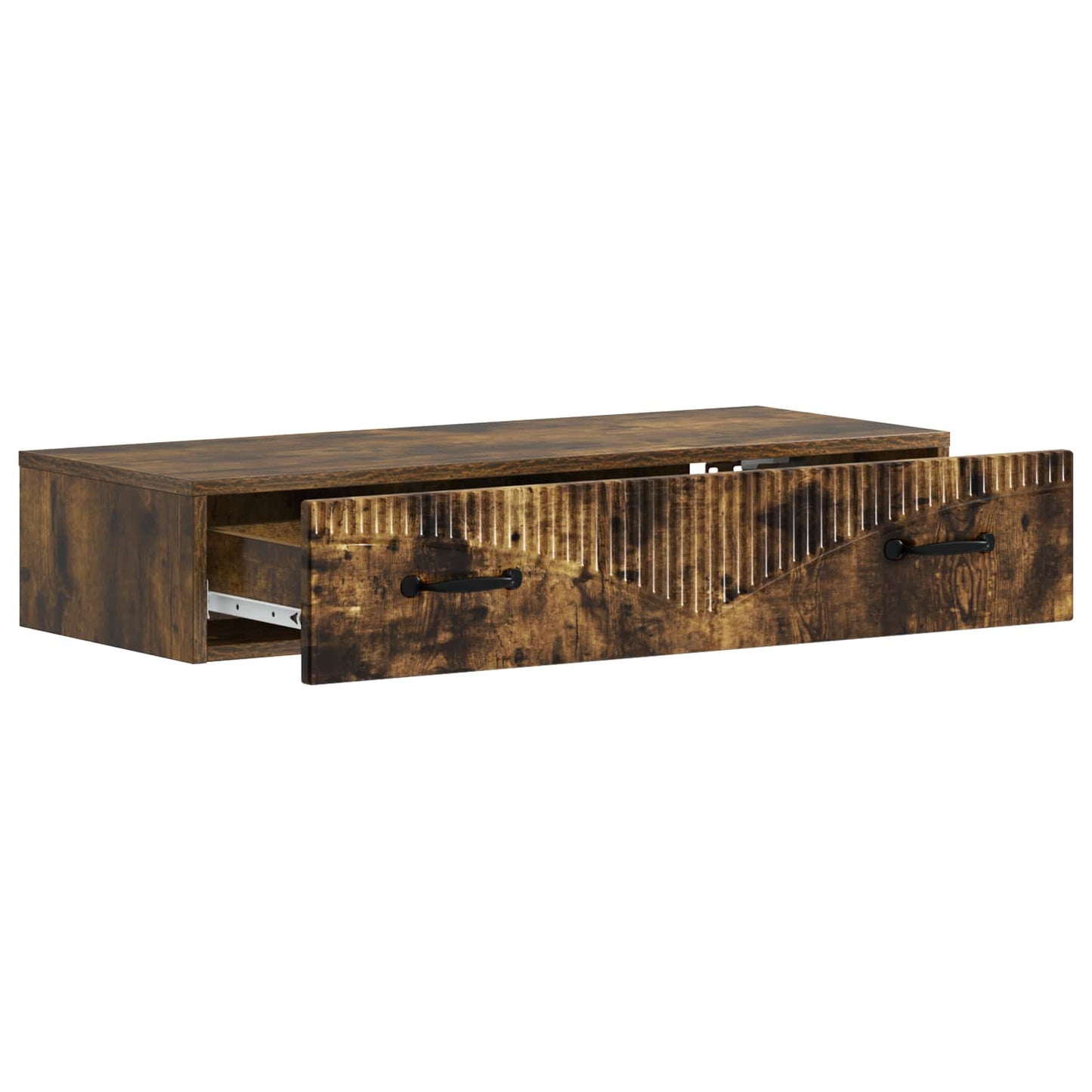 Wandmontage Zijtafel Gerookt eiken 87,5 x 34,5 x 17 cm is nu te koop bij PeponiXL, paradijselijk wonen!