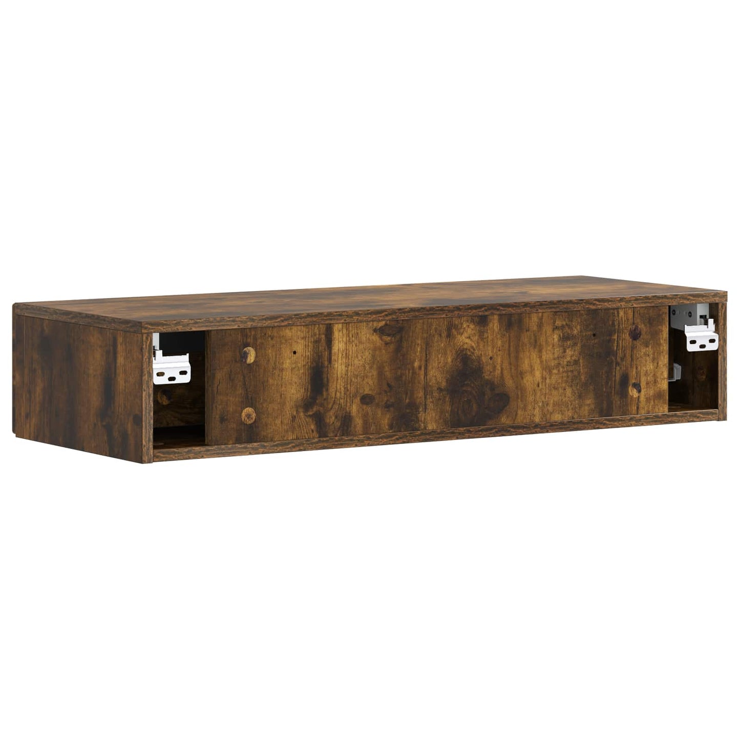 Wandmontage Zijtafel Gerookt eiken 87,5 x 34,5 x 17 cm is nu te koop bij PeponiXL, paradijselijk wonen!