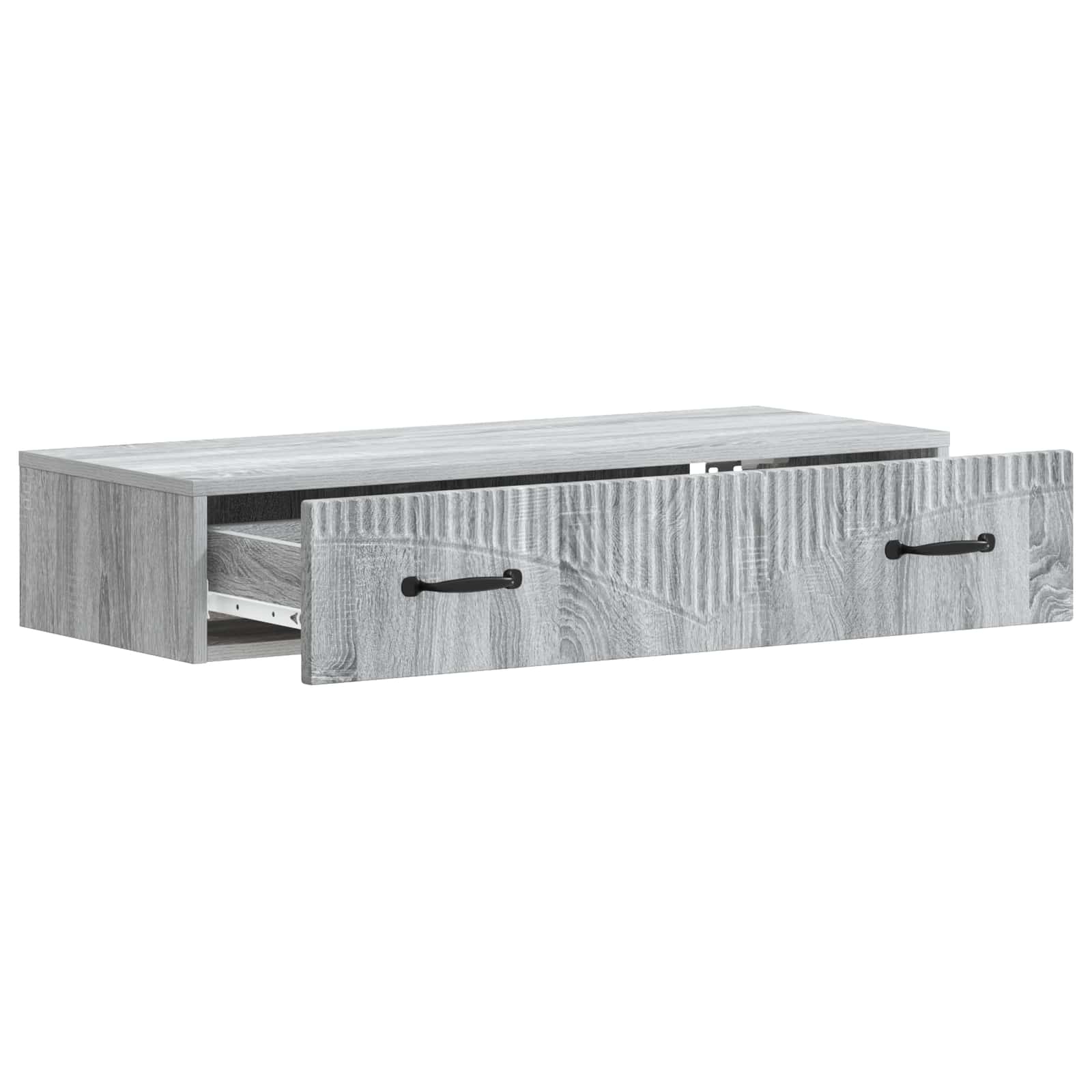 Wandmontage Zijtafel Grijs sonoma 87,5 x 34,5 x 17 cm is nu te koop bij PeponiXL, paradijselijk wonen!