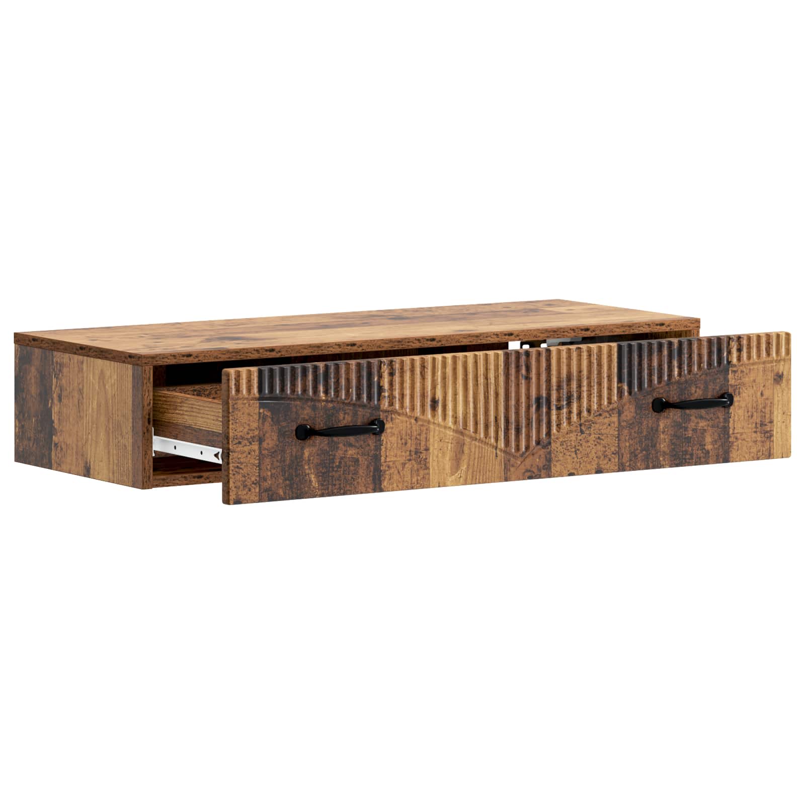 Wandmontage Zijtafel Oud hout 87,5 x 34,5 x 17 cm Bewerkt hout is nu te koop bij PeponiXL, paradijselijk wonen!