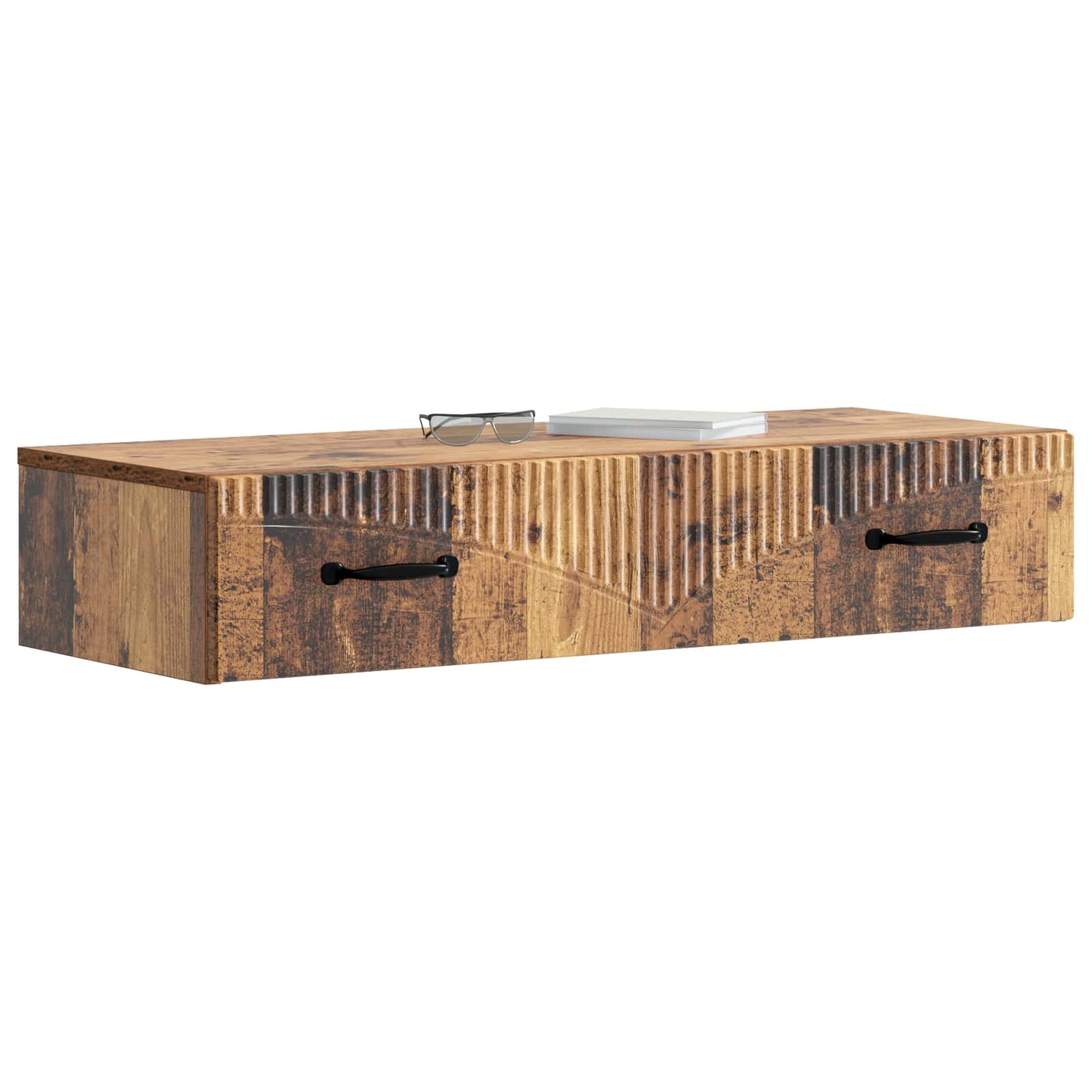 Wandmontage Zijtafel Oud hout 87,5 x 34,5 x 17 cm Bewerkt hout is nu te koop bij PeponiXL, paradijselijk wonen!
