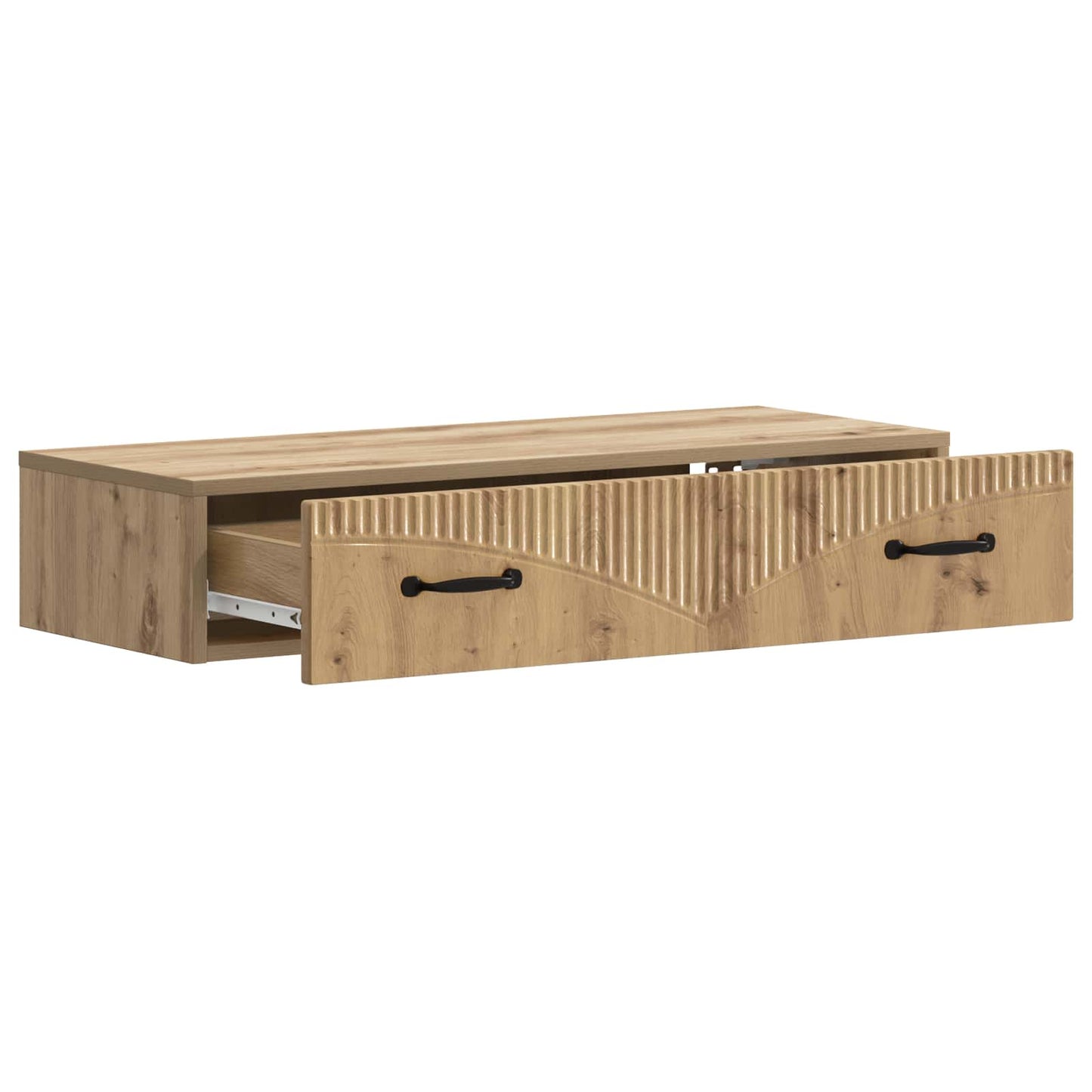 Wandmontage Zijtafel Artisanaal eiken 87,5 x 34,5 x 17 cm is nu te koop bij PeponiXL, paradijselijk wonen!