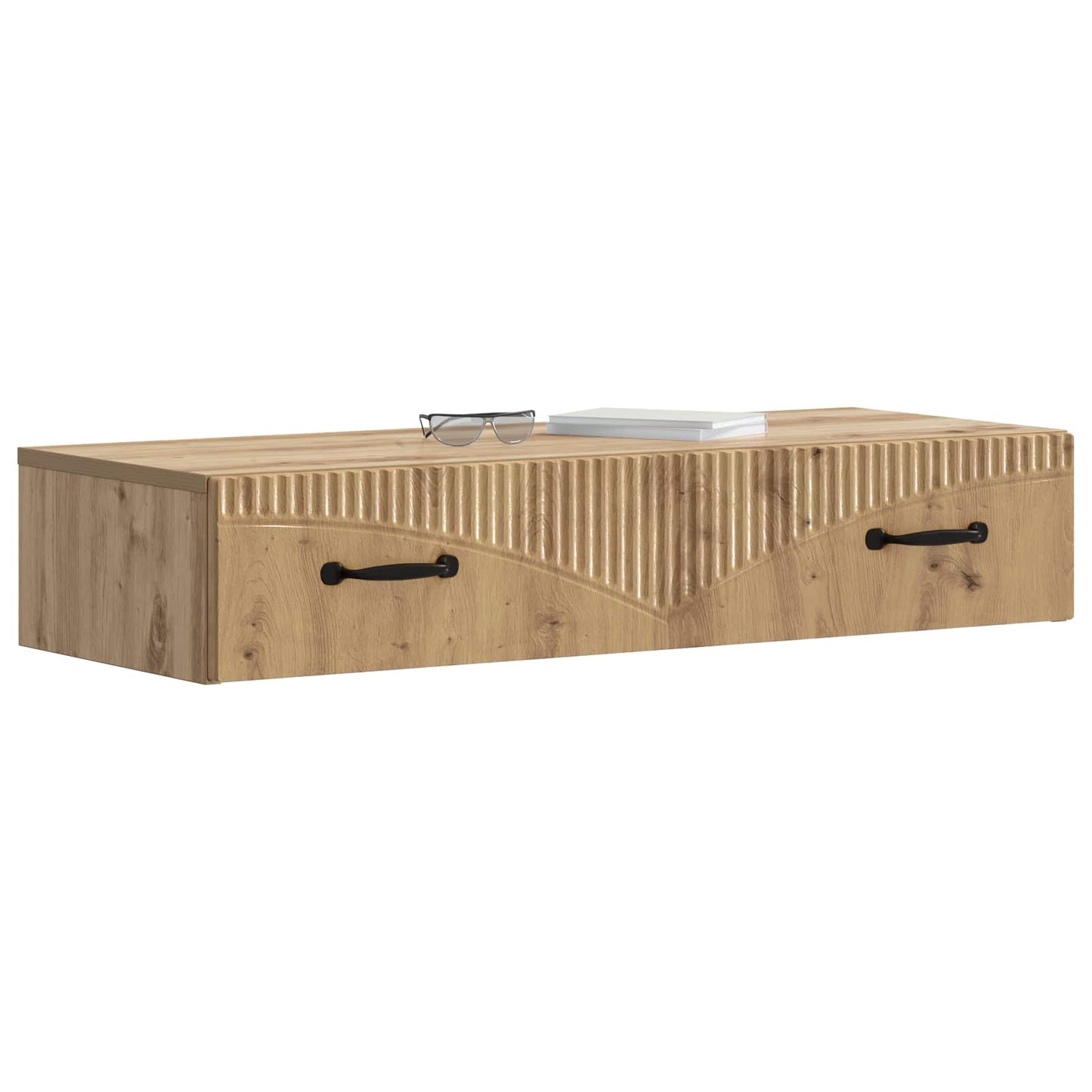 Wandmontage Zijtafel Artisanaal eiken 87,5 x 34,5 x 17 cm is nu te koop bij PeponiXL, paradijselijk wonen!