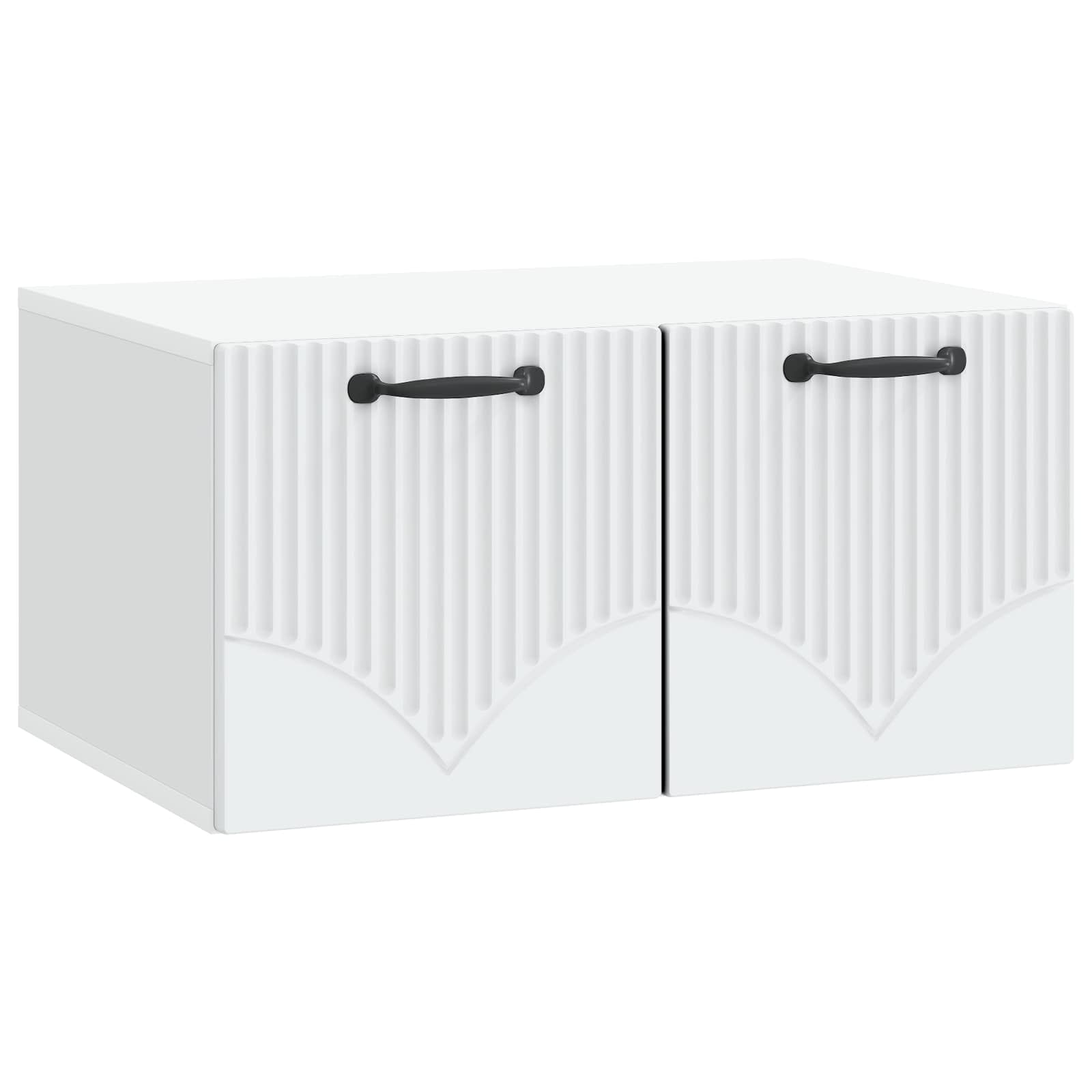 Wandbeugel TV-kast Wit 59,5 x 41 x 30 cm Bewerkt hout is nu te koop bij PeponiXL, paradijselijk wonen!