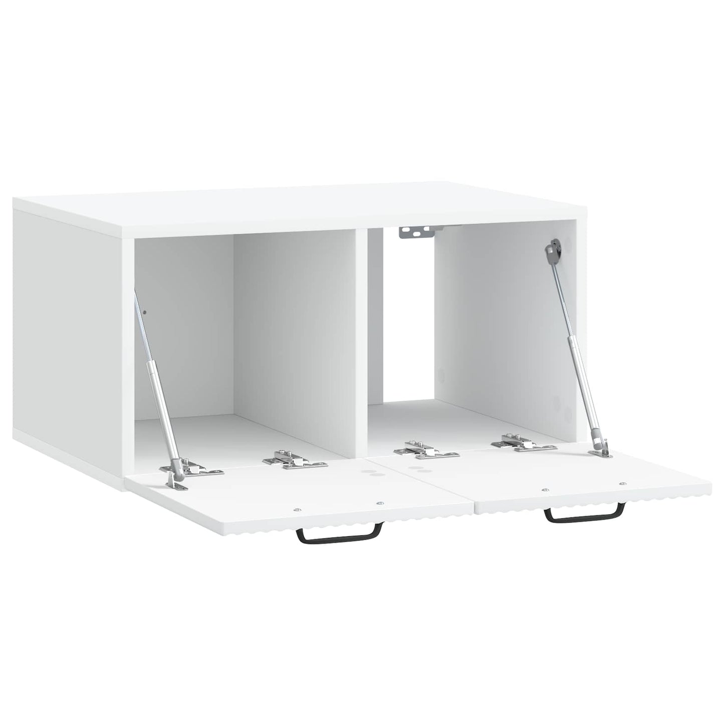 Wandbeugel TV-kast Wit 59,5 x 41 x 30 cm Bewerkt hout is nu te koop bij PeponiXL, paradijselijk wonen!