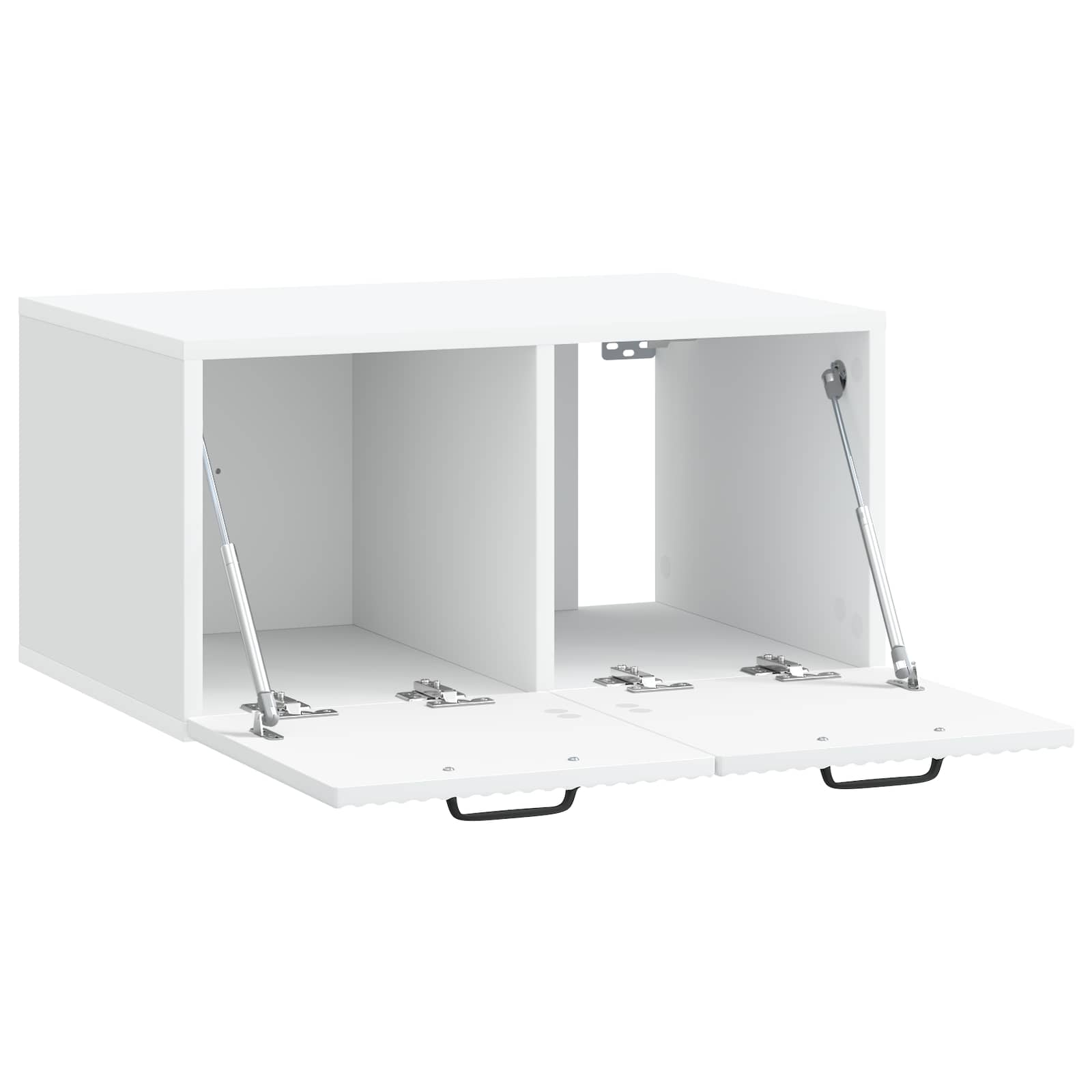 Wandbeugel TV-kast Wit 59,5 x 41 x 30 cm Bewerkt hout is nu te koop bij PeponiXL, paradijselijk wonen!