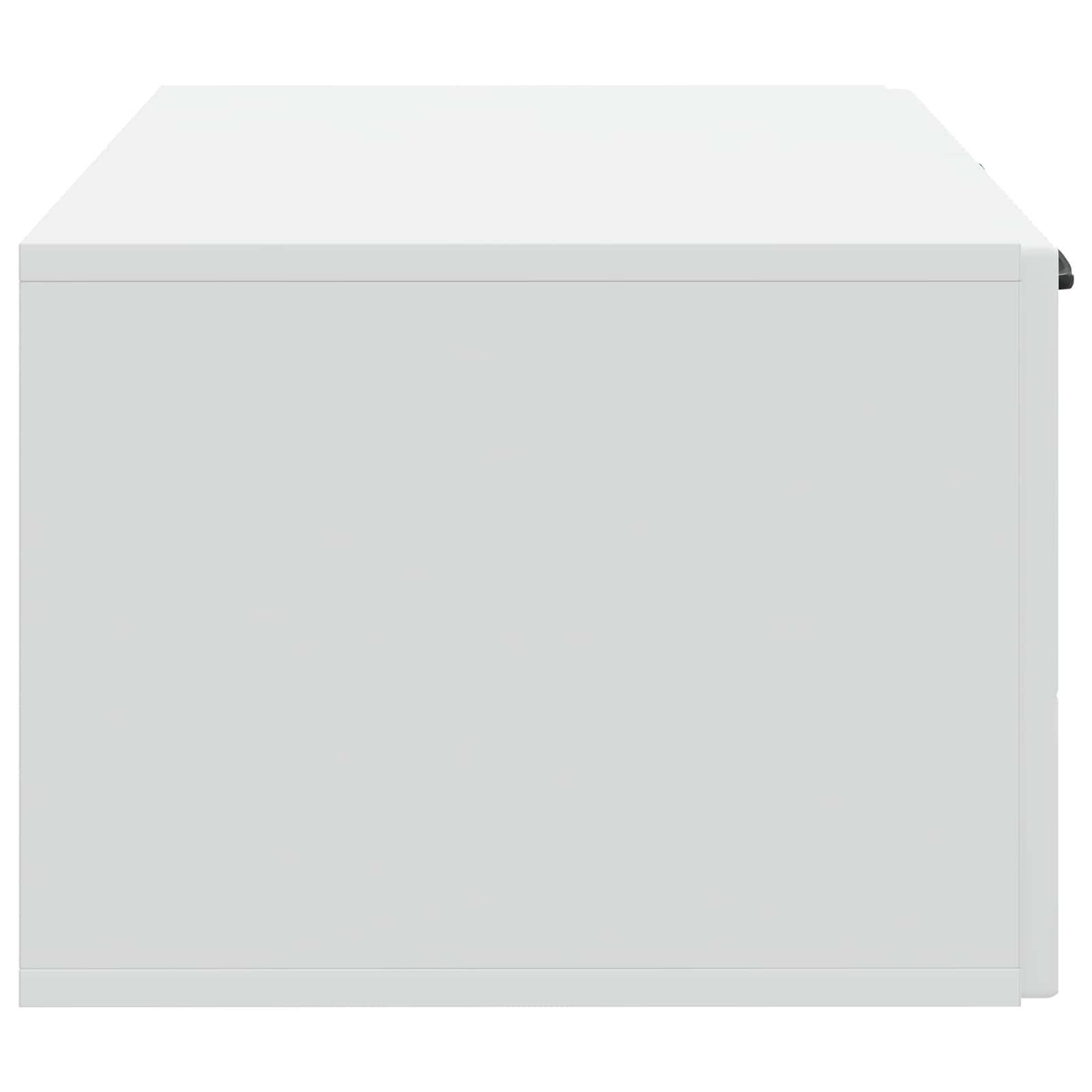 Wandbeugel TV-kast Wit 59,5 x 41 x 30 cm Bewerkt hout is nu te koop bij PeponiXL, paradijselijk wonen!