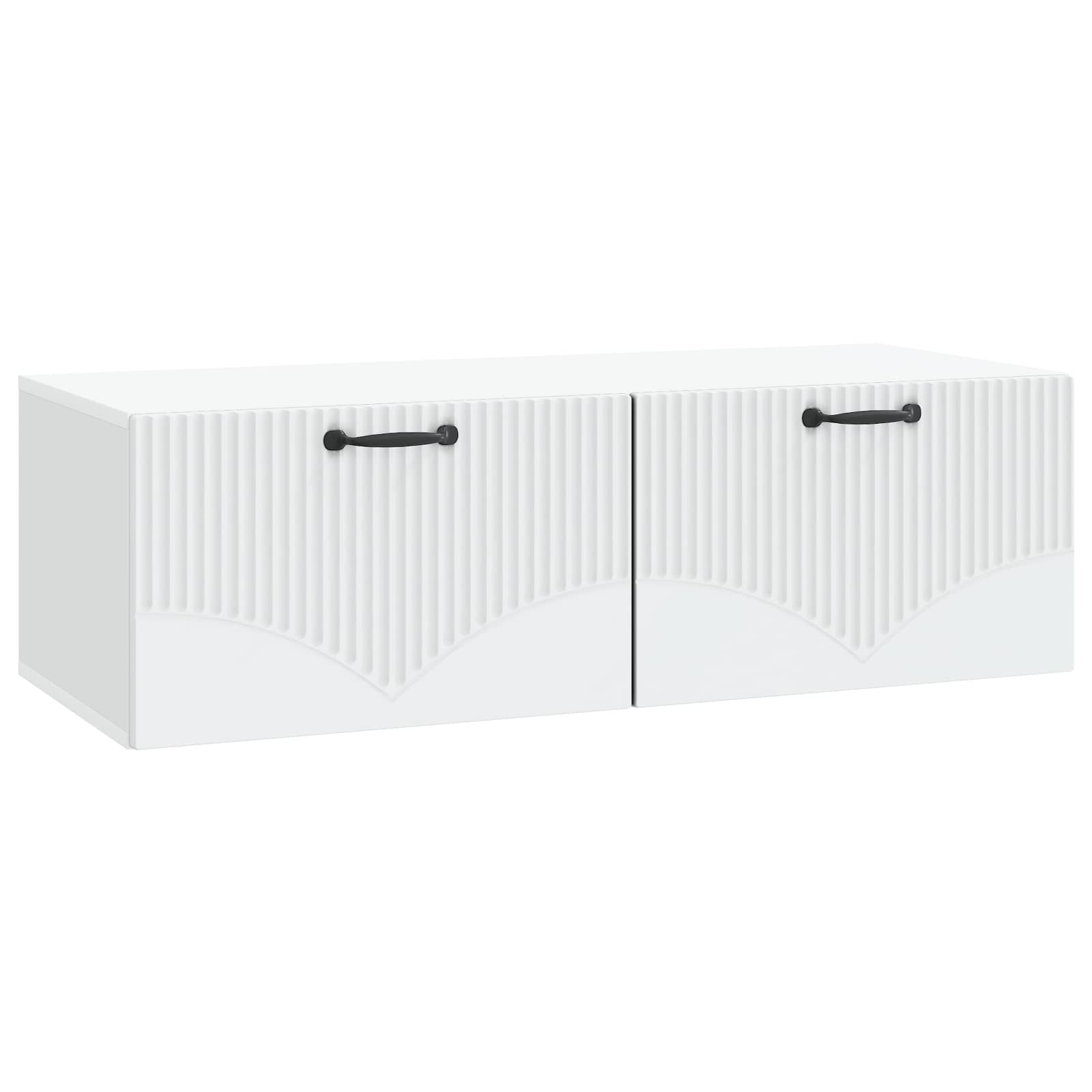 Wandbeugel TV-kast Wit 98 x 41 x 30 cm Bewerkt hout is nu te koop bij PeponiXL, paradijselijk wonen!