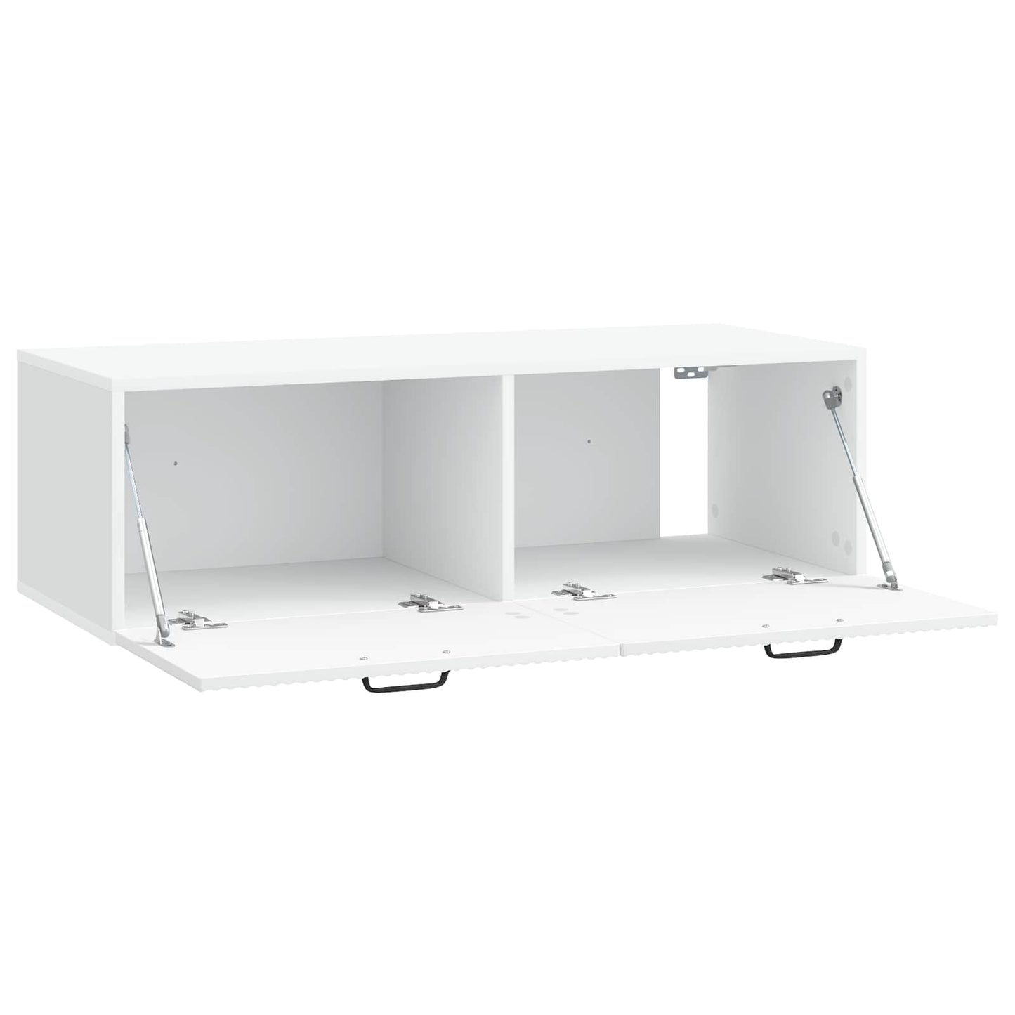 Wandbeugel TV-kast Wit 98 x 41 x 30 cm Bewerkt hout is nu te koop bij PeponiXL, paradijselijk wonen!