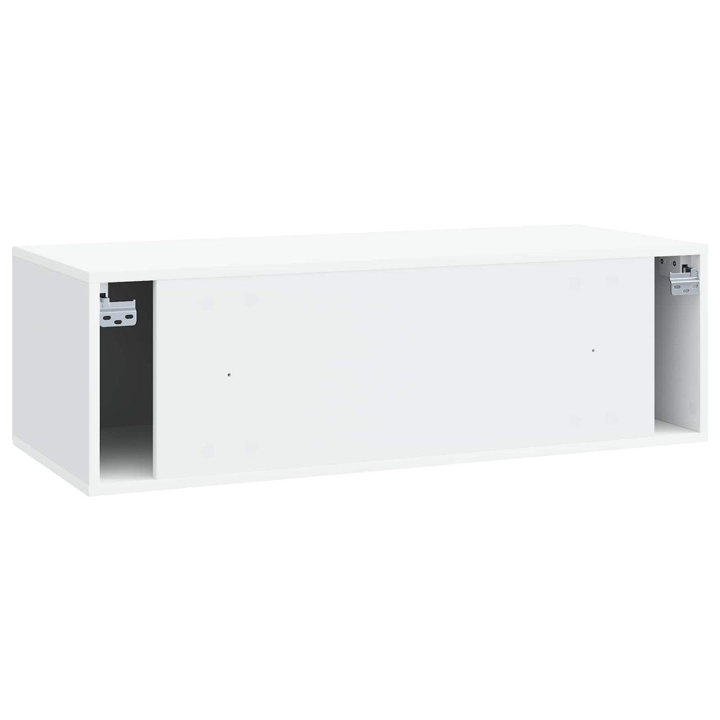 Wandbeugel TV-kast Wit 98 x 41 x 30 cm Bewerkt hout is nu te koop bij PeponiXL, paradijselijk wonen!