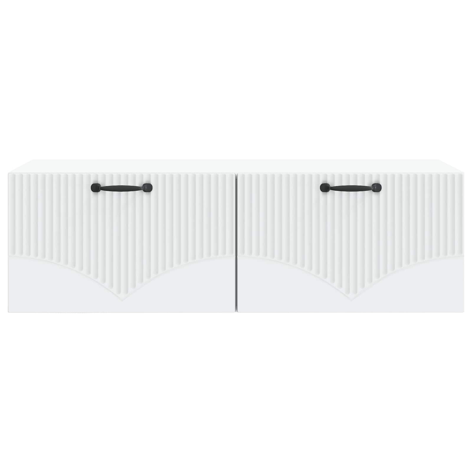 Wandbeugel TV-kast Wit 98 x 41 x 30 cm Bewerkt hout is nu te koop bij PeponiXL, paradijselijk wonen!