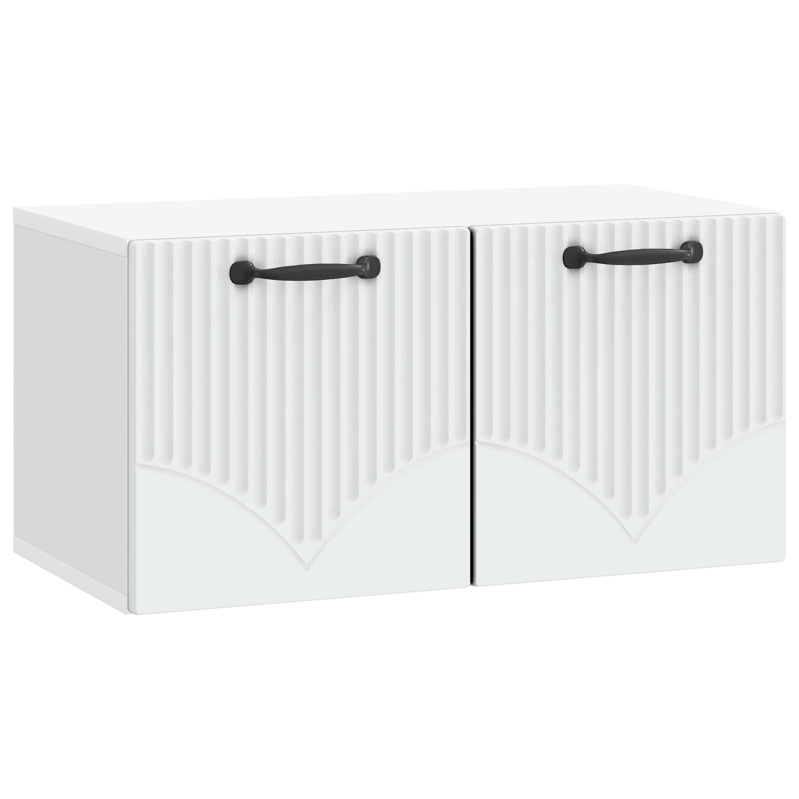 Wandbeugel TV-kast Wit 59,5 x 31 x 30 cm Bewerkt hout is nu te koop bij PeponiXL, paradijselijk wonen!