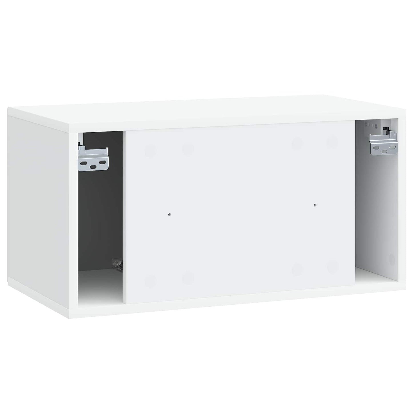 Wandbeugel TV-kast Wit 59,5 x 31 x 30 cm Bewerkt hout is nu te koop bij PeponiXL, paradijselijk wonen!