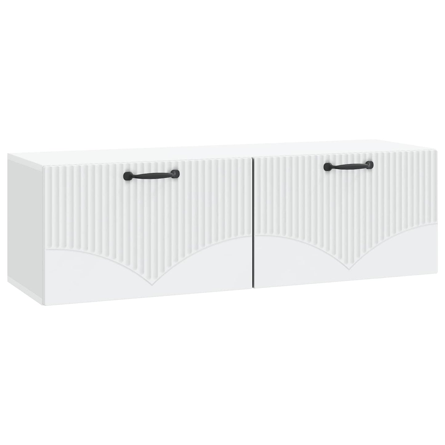 Wandbeugel TV-kast Wit 98 x 31 x 30 cm Bewerkt hout is nu te koop bij PeponiXL, paradijselijk wonen!