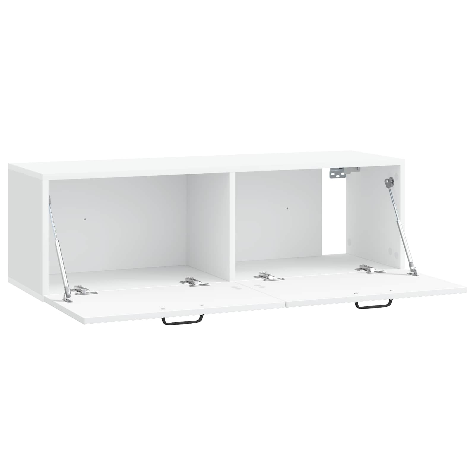 Wandbeugel TV-kast Wit 98 x 31 x 30 cm Bewerkt hout is nu te koop bij PeponiXL, paradijselijk wonen!