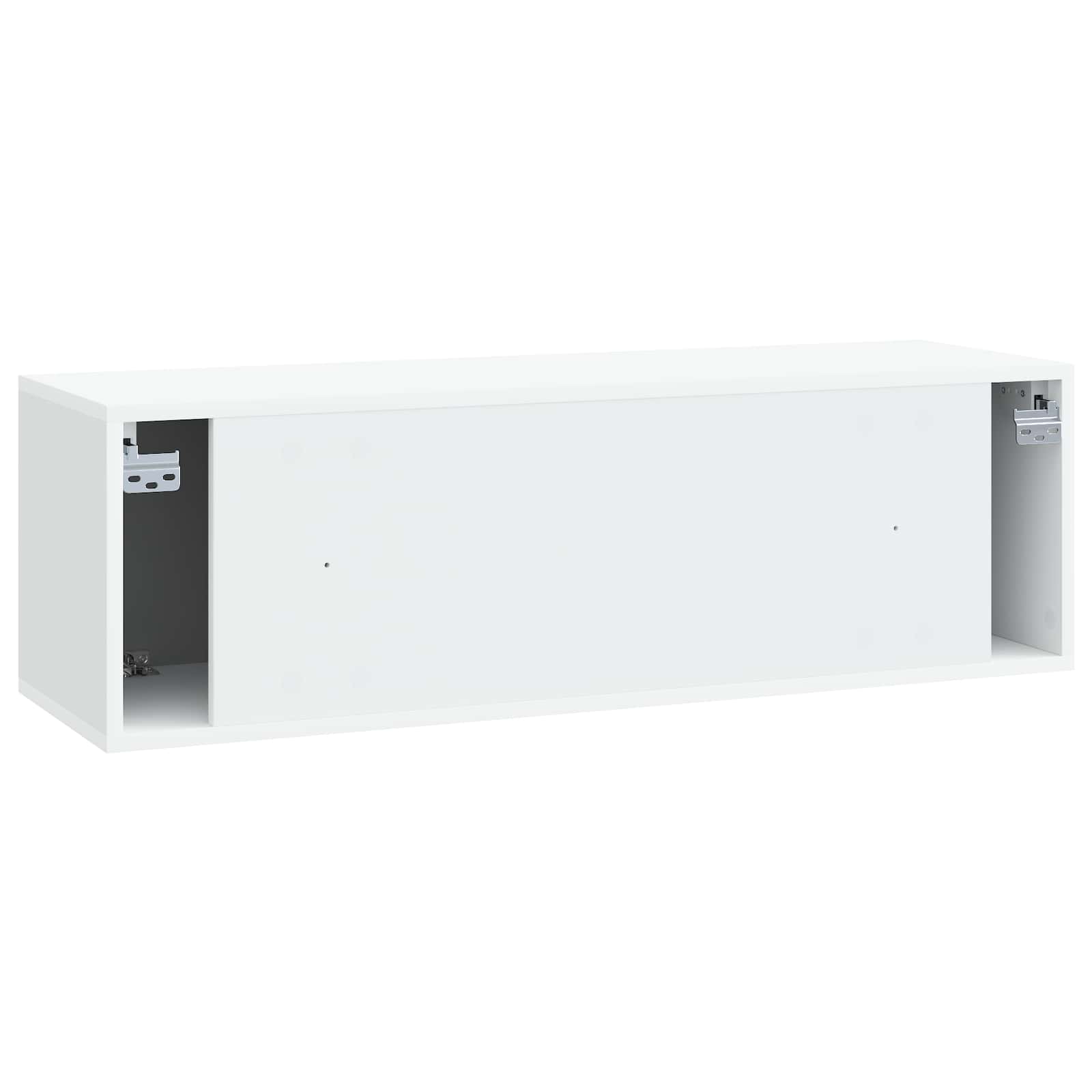Wandbeugel TV-kast Wit 98 x 31 x 30 cm Bewerkt hout is nu te koop bij PeponiXL, paradijselijk wonen!
