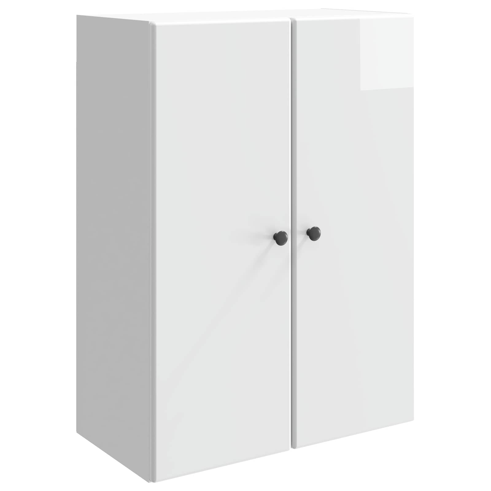Wandkast Hoogglans Wit 66 x 34,5 x 90 cm Bewerkt hout is nu te koop bij PeponiXL, paradijselijk wonen!