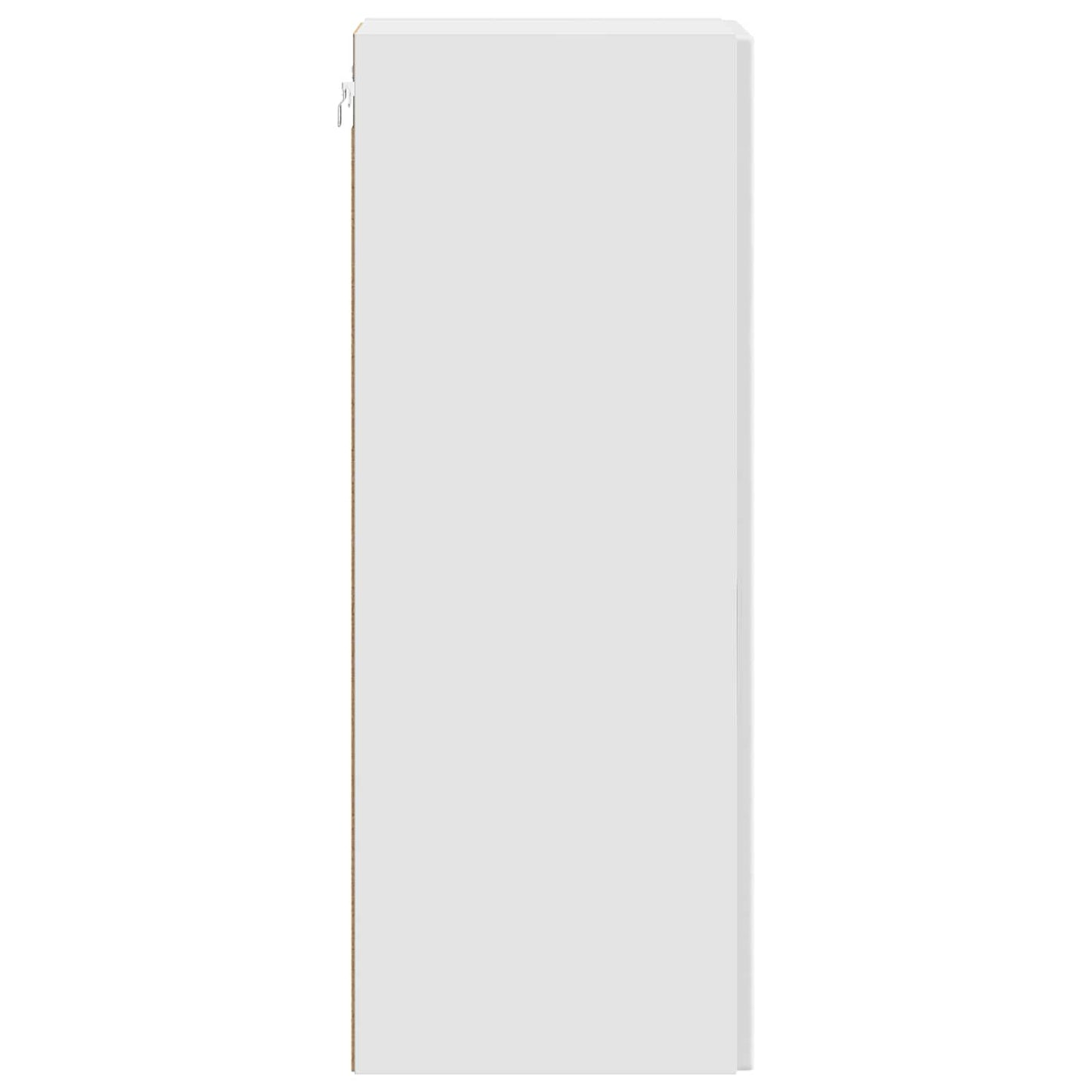 Wandkast Hoogglans Wit 66 x 34,5 x 90 cm Bewerkt hout is nu te koop bij PeponiXL, paradijselijk wonen!