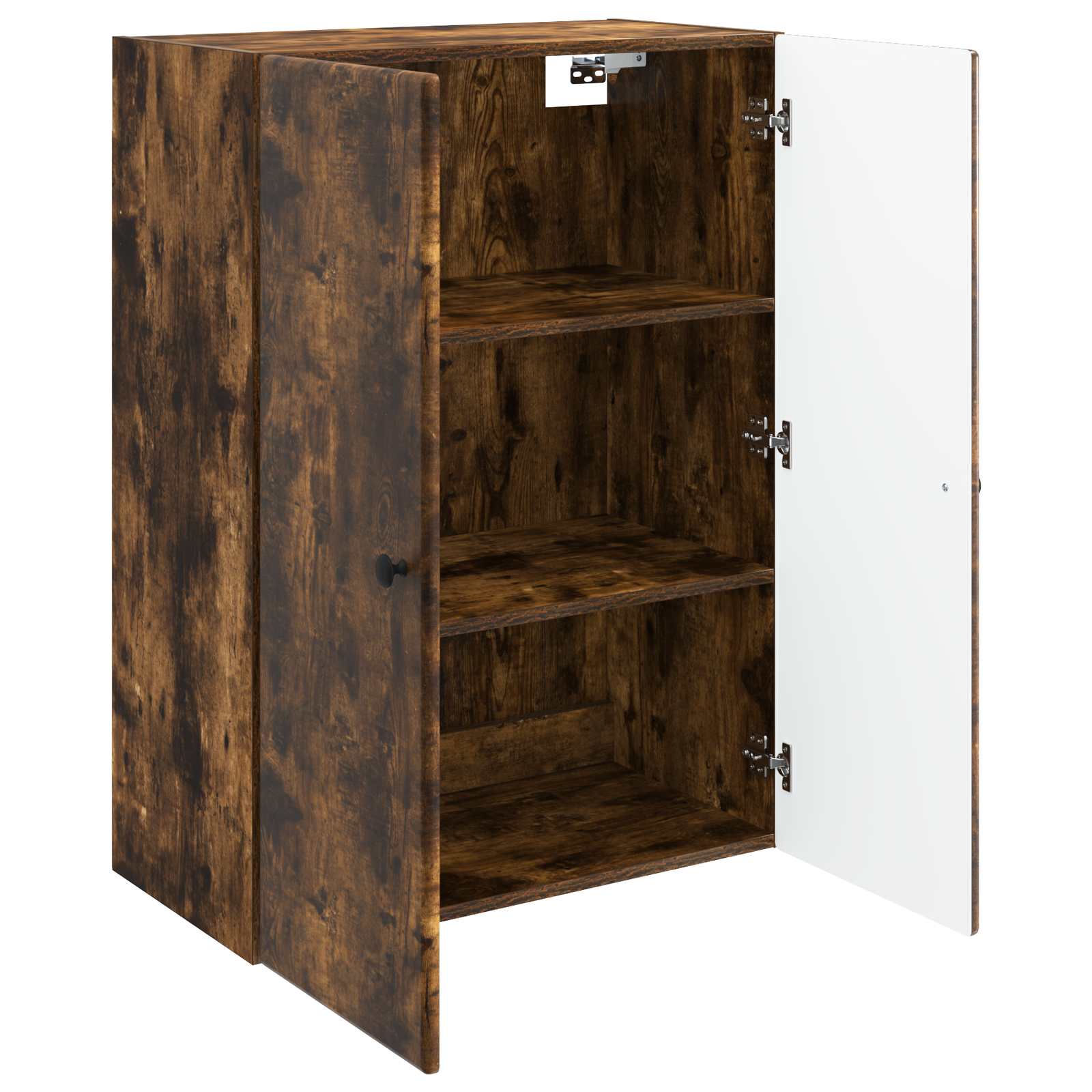 Wandkast Gerookt eiken 66 x 34,5 x 90 cm Bewerkt hout is nu te koop bij PeponiXL, paradijselijk wonen!