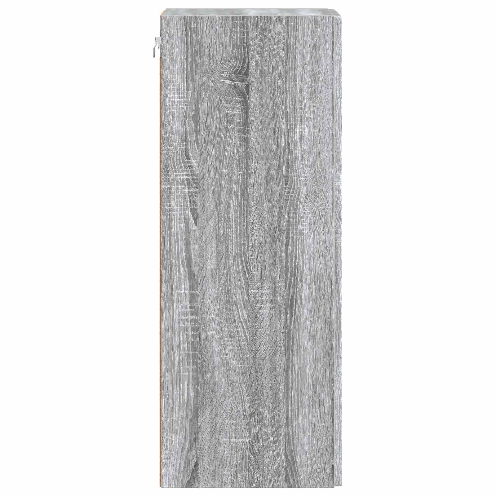 Wandkast Grijs Sonoma 66 x 34,5 x 90 cm Bewerkt hout is nu te koop bij PeponiXL, paradijselijk wonen!