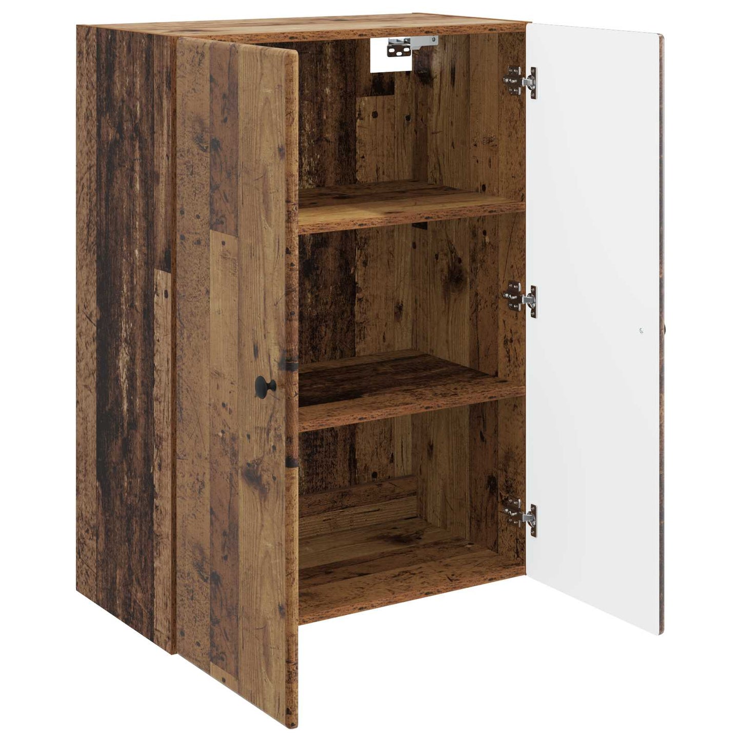 Wandkast Oud hout 66 x 34,5 x 90 cm Bewerkt hout is nu te koop bij PeponiXL, paradijselijk wonen!