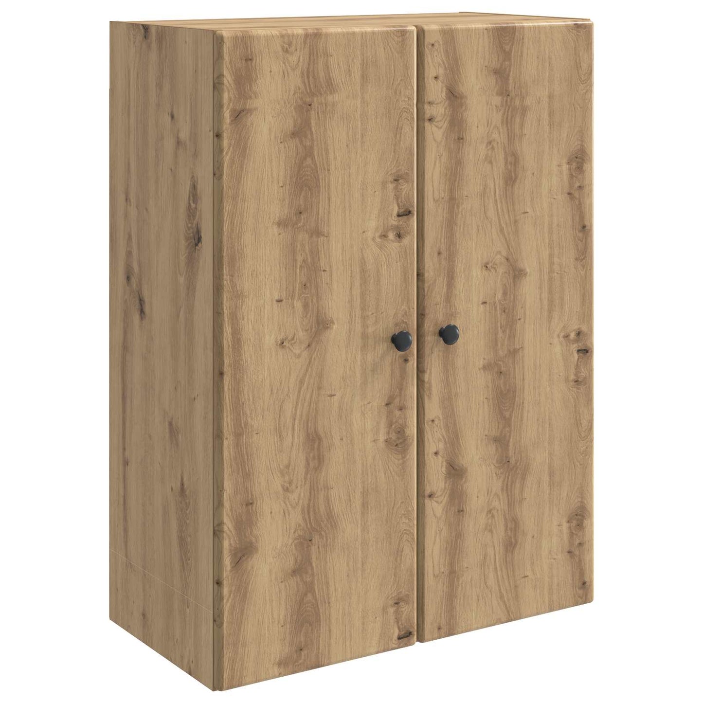 Wandkast Artisanaal eiken 66 x 34,5 x 90 cm Bewerkt hout is nu te koop bij PeponiXL, paradijselijk wonen!