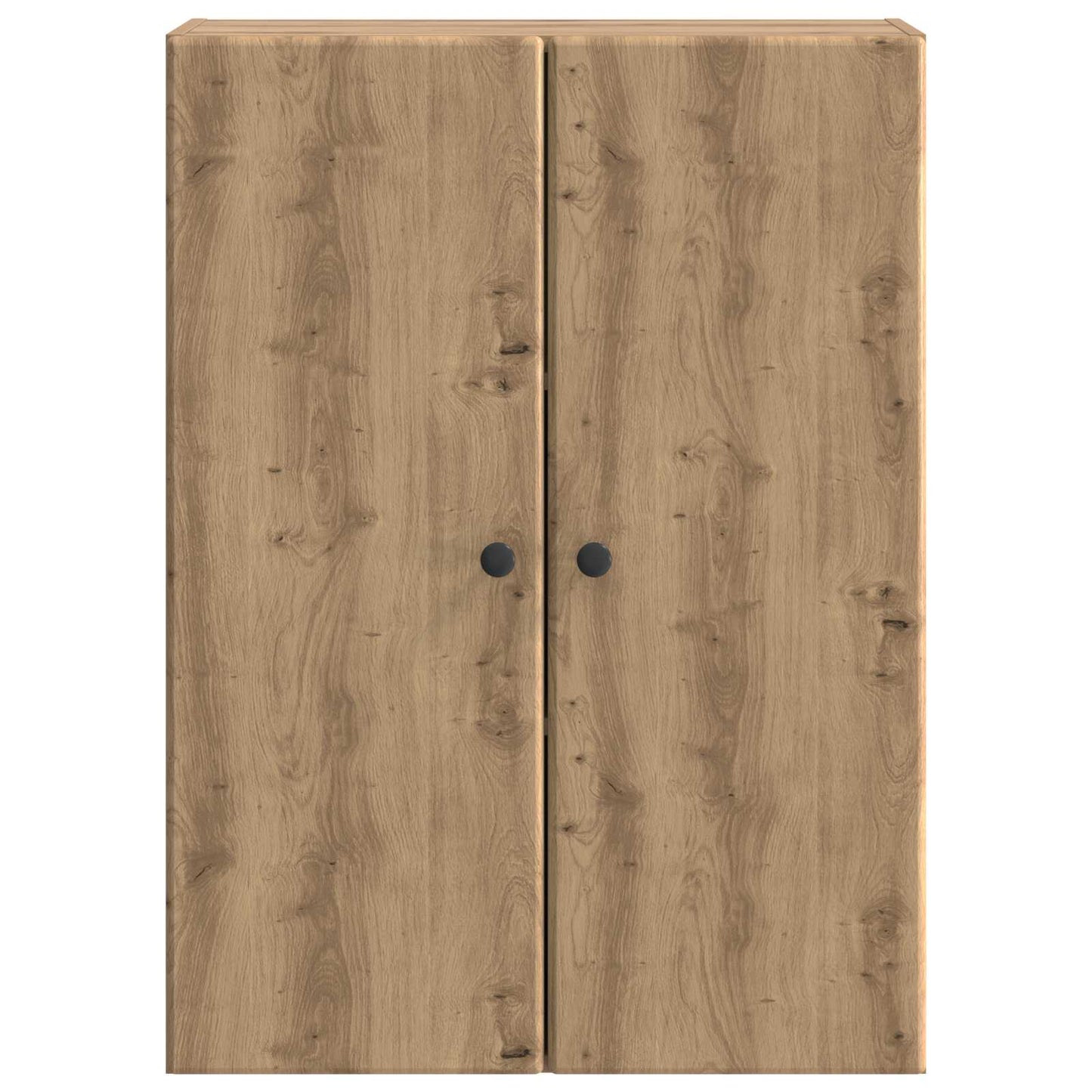 Wandkast Artisanaal eiken 66 x 34,5 x 90 cm Bewerkt hout is nu te koop bij PeponiXL, paradijselijk wonen!