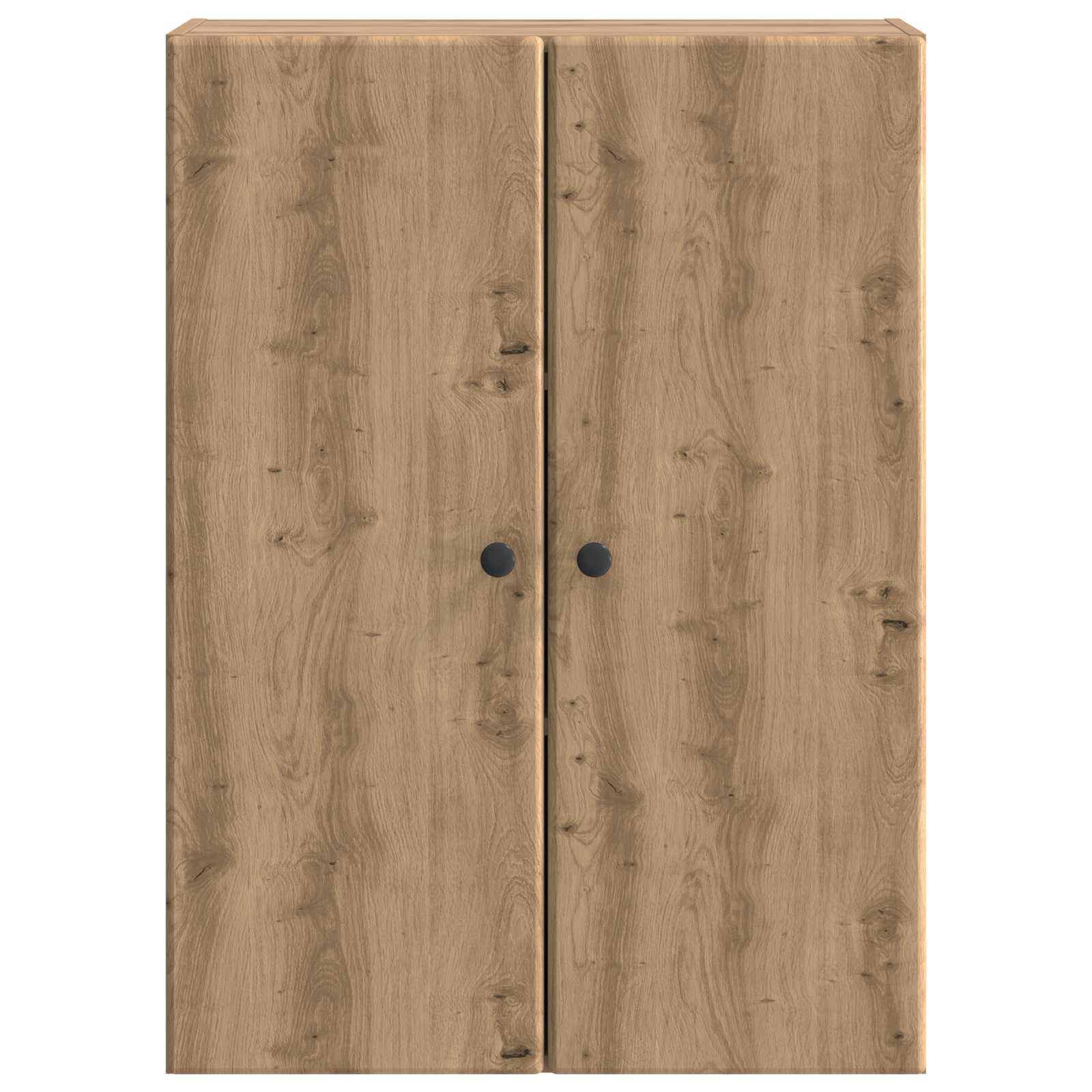 Wandkast Artisanaal eiken 66 x 34,5 x 90 cm Bewerkt hout is nu te koop bij PeponiXL, paradijselijk wonen!