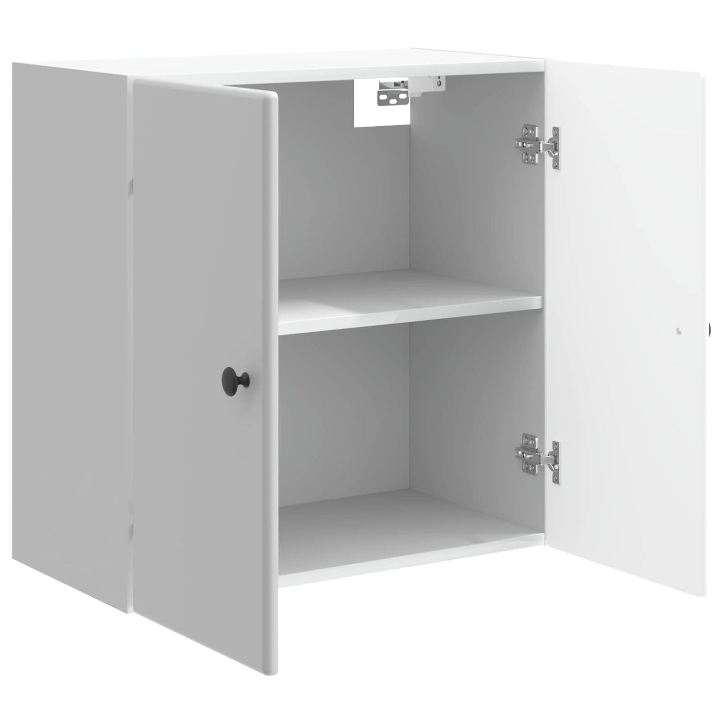 Wandkast Hoogglans Wit 59 x 31 x 60 cm Bewerkt hout is nu te koop bij PeponiXL, paradijselijk wonen!