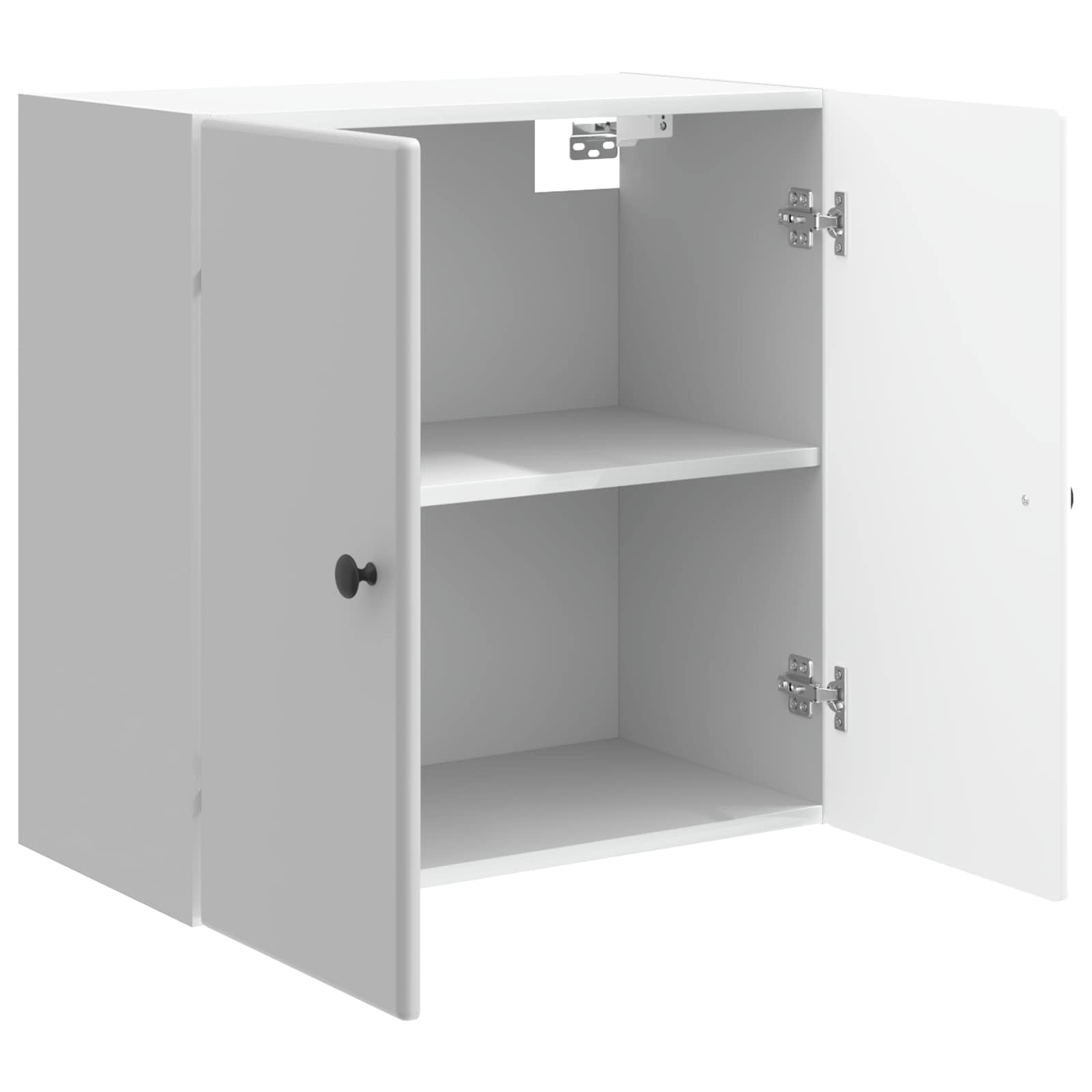 Wandkast Hoogglans Wit 59 x 31 x 60 cm Bewerkt hout is nu te koop bij PeponiXL, paradijselijk wonen!