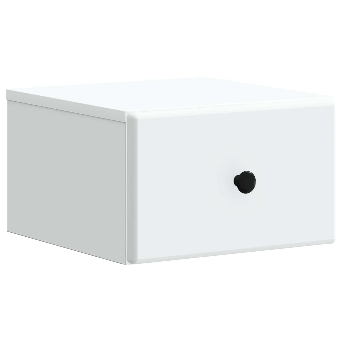 Wandbeugel Bedkast met lade Wit 34,5 x 33 x 20 cm Bewerkt hout is nu te koop bij PeponiXL, paradijselijk wonen!