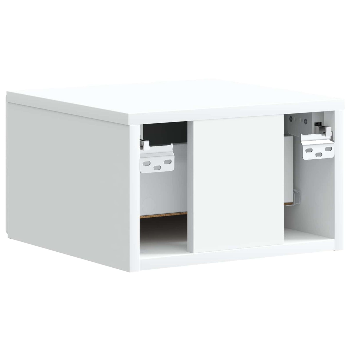 Wandbeugel Bedkast met lade Wit 34,5 x 33 x 20 cm Bewerkt hout is nu te koop bij PeponiXL, paradijselijk wonen!