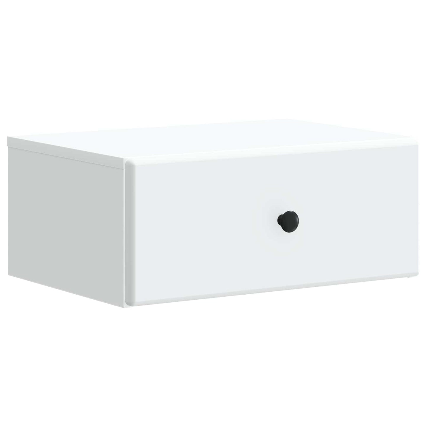 Wandbeugel Bedkast met lade Wit 49 x 34,5 x 20 cm Bewerkt hout is nu te koop bij PeponiXL, paradijselijk wonen!
