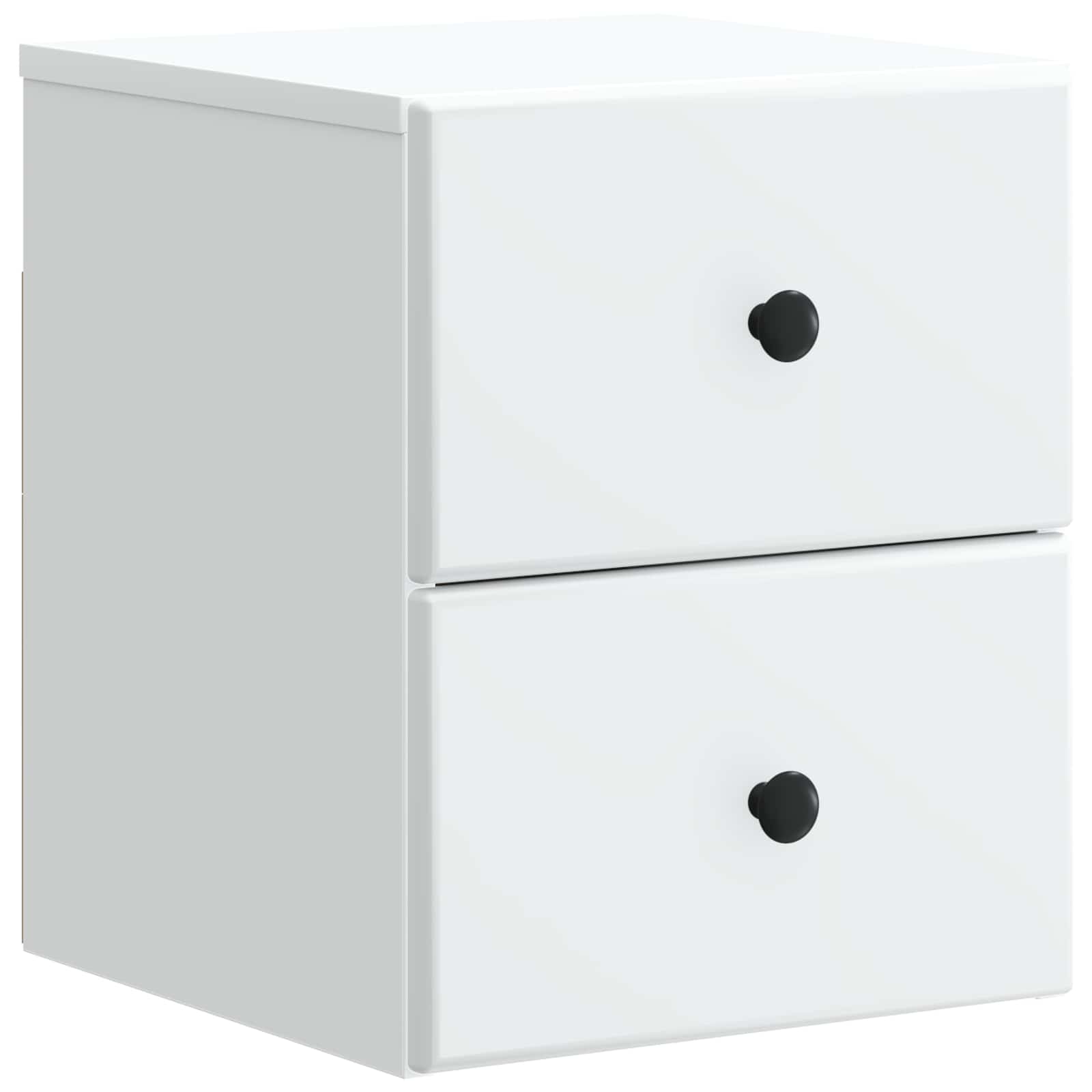 Wandbeugel Bedkast met lade Wit 34,5 x 33 x 40 cm Bewerkt hout is nu te koop bij PeponiXL, paradijselijk wonen!