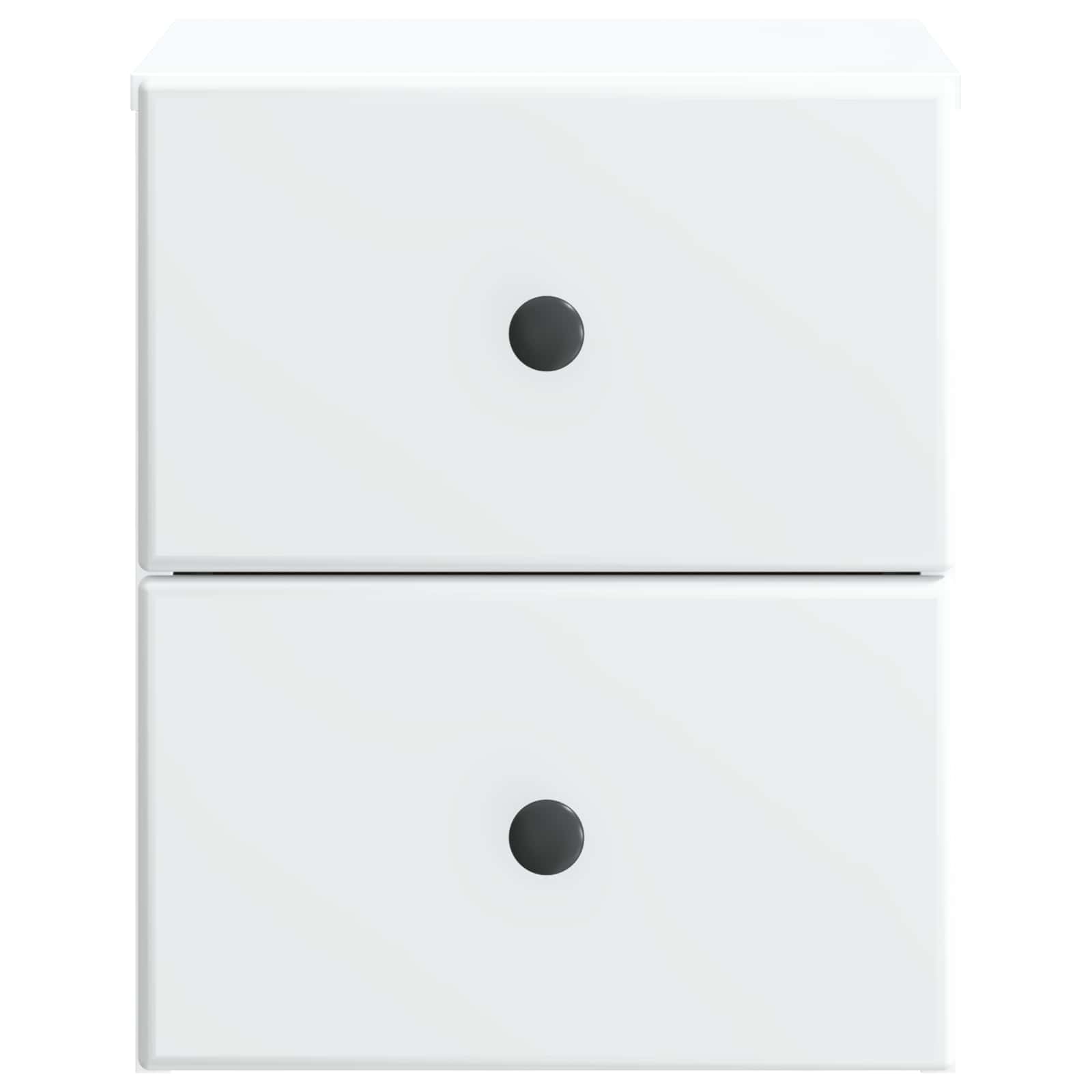 Wandbeugel Bedkast met lade Wit 34,5 x 33 x 40 cm Bewerkt hout is nu te koop bij PeponiXL, paradijselijk wonen!