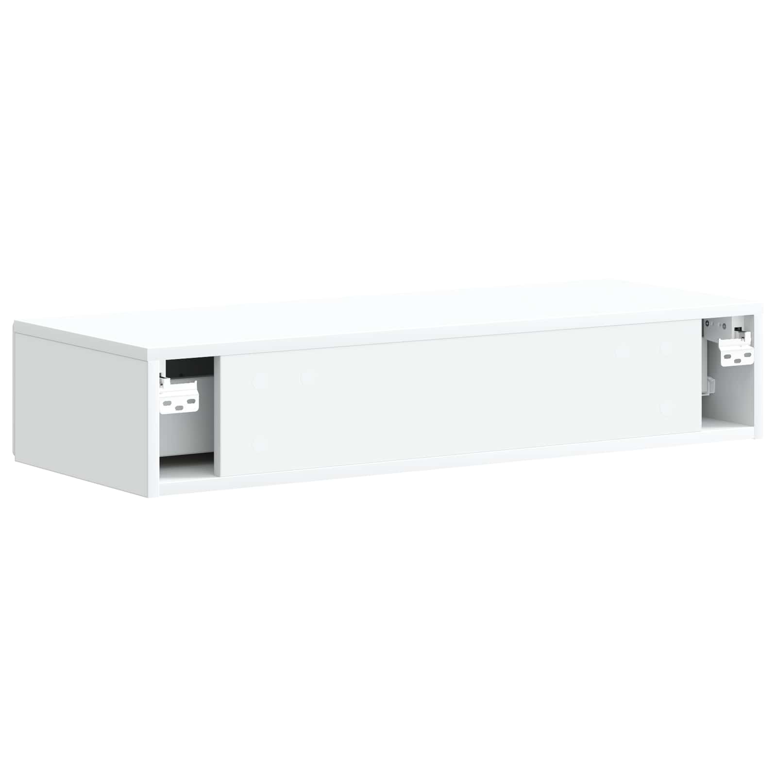 Wandmontage Zijtafel Wit 87,5 x 34,5 x 17 cm Bewerkt hout is nu te koop bij PeponiXL, paradijselijk wonen!