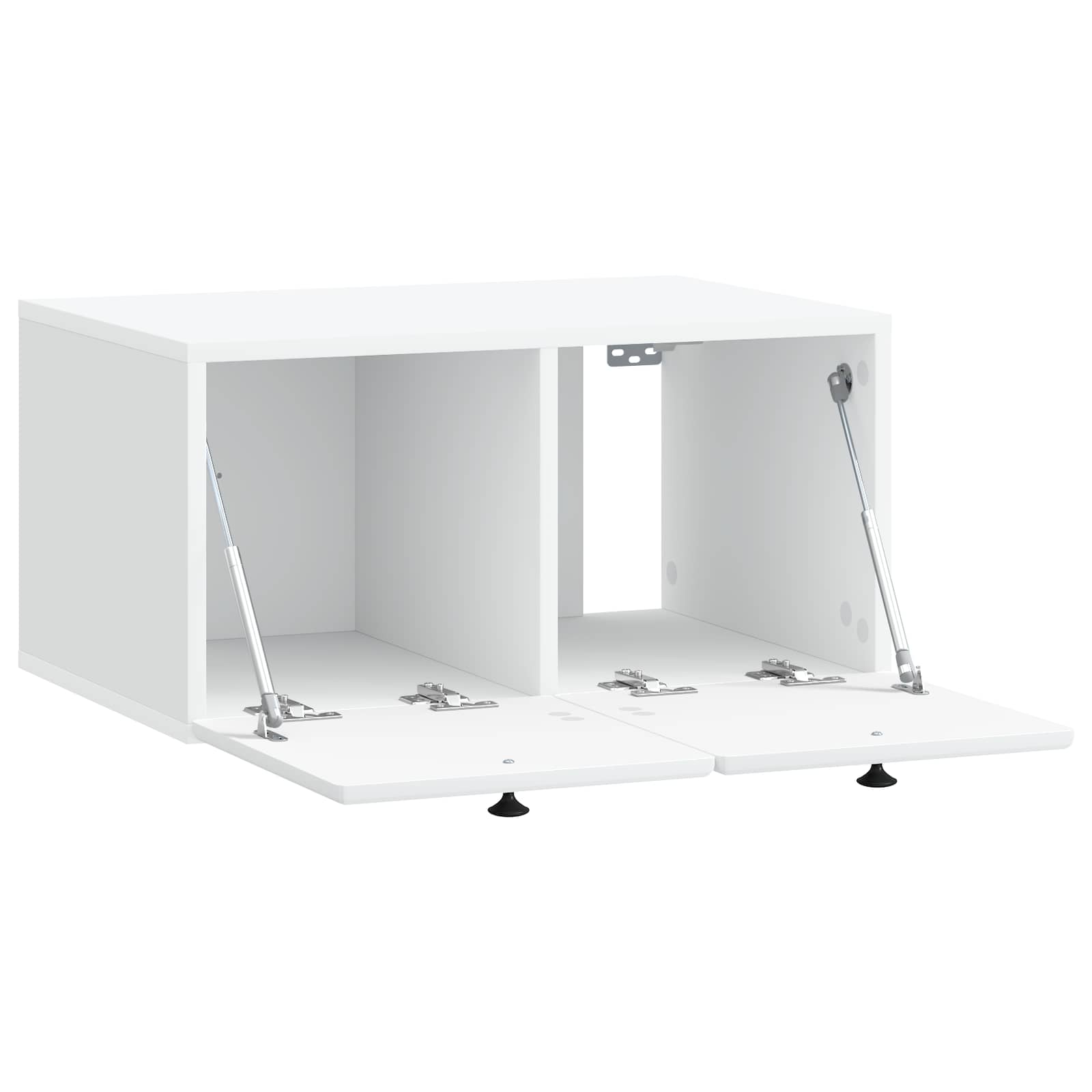 Wandbeugel TV-kast 59,5 x 41 x 30 cm Wit Bewerkt hout is nu te koop bij PeponiXL, paradijselijk wonen!