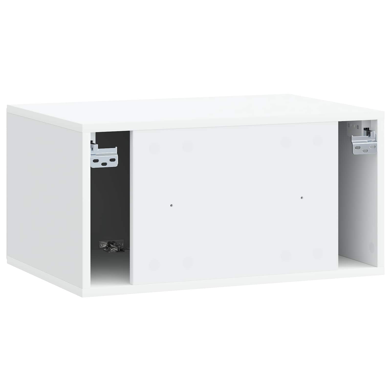 Wandbeugel TV-kast 59,5 x 41 x 30 cm Wit Bewerkt hout is nu te koop bij PeponiXL, paradijselijk wonen!