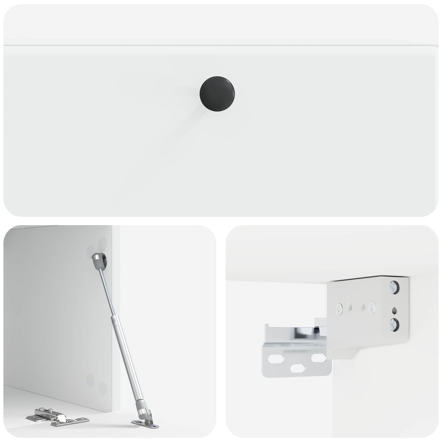 Wandbeugel TV-kast 78,5 x 41 x 30 cm Wit Bewerkt hout is nu te koop bij PeponiXL, paradijselijk wonen!