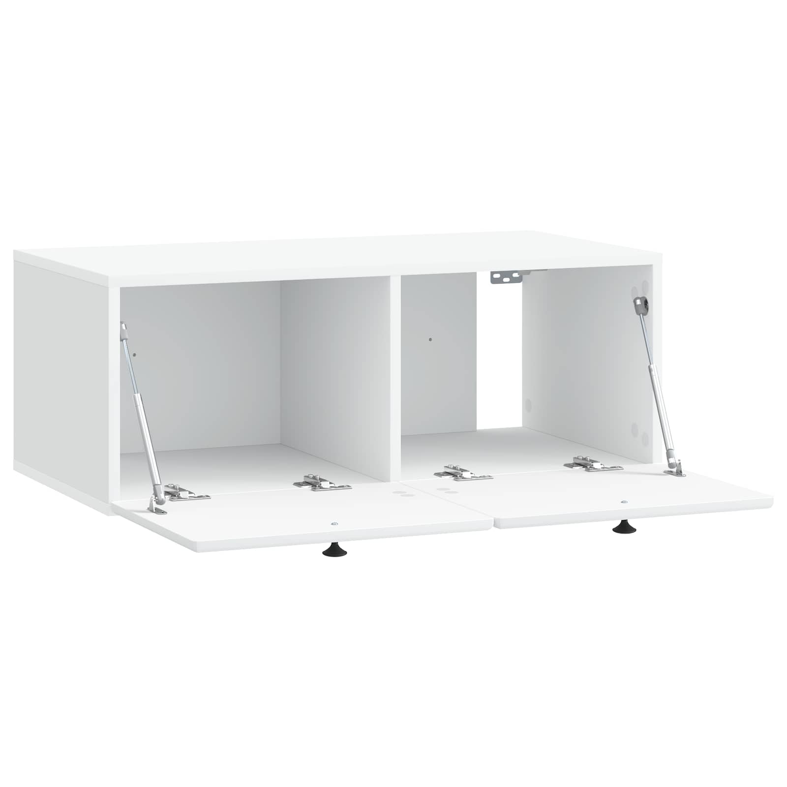 Wandbeugel TV-kast 78,5 x 41 x 30 cm Wit Bewerkt hout is nu te koop bij PeponiXL, paradijselijk wonen!