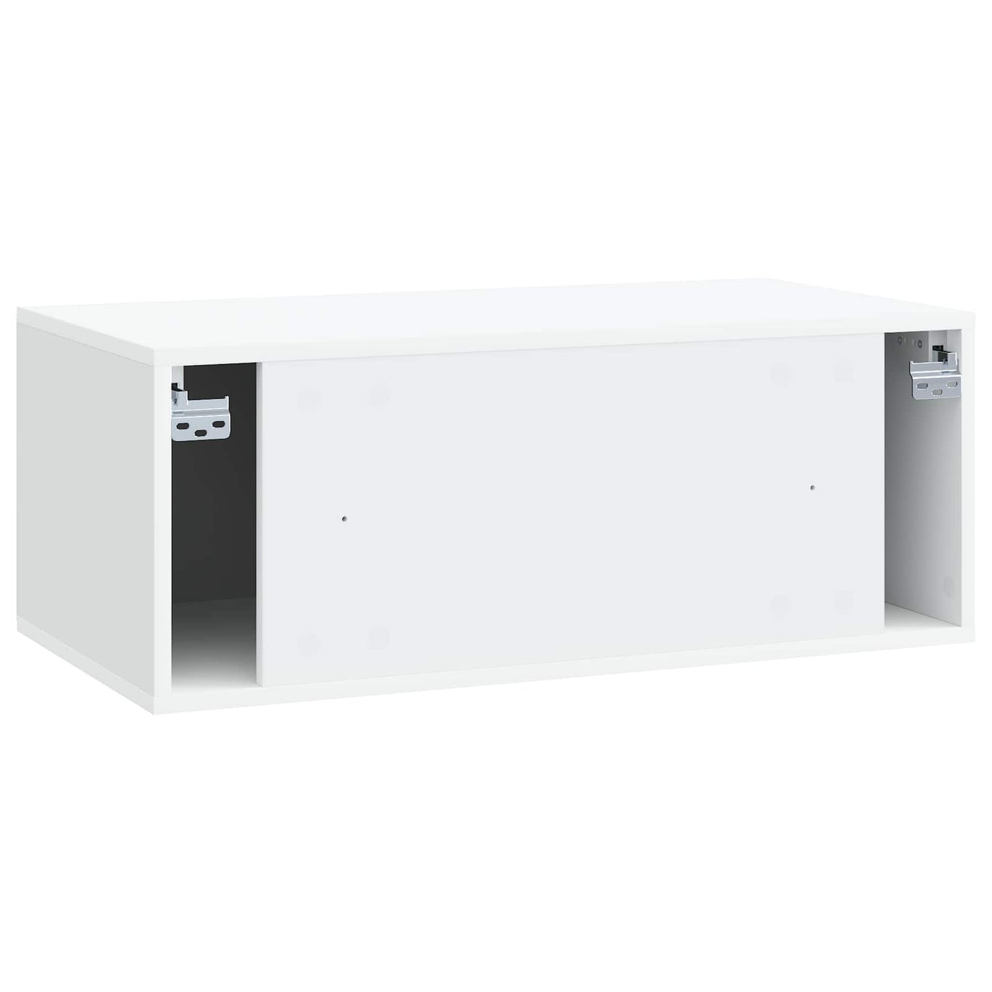 Wandbeugel TV-kast 78,5 x 41 x 30 cm Wit Bewerkt hout is nu te koop bij PeponiXL, paradijselijk wonen!